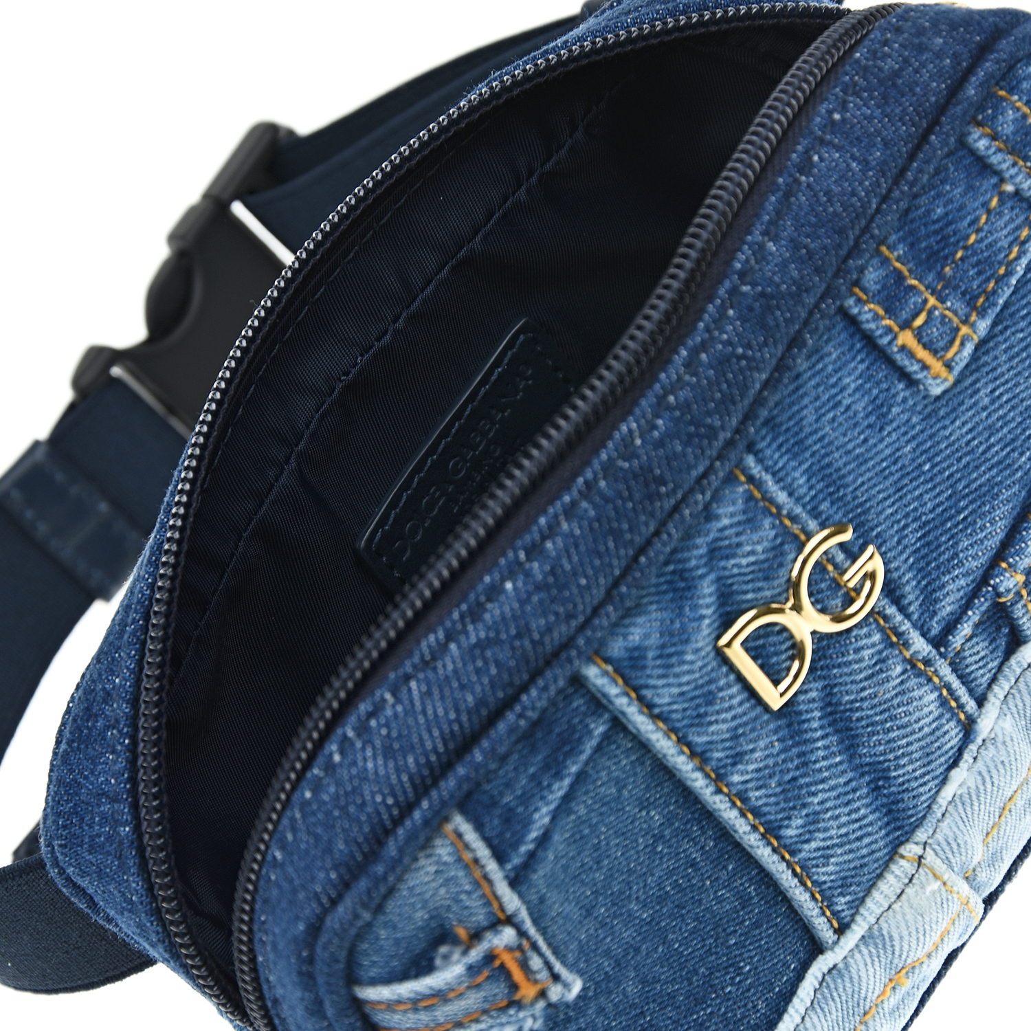 Джинсовая сумка-пояс, 17x11x5 см Dolce&Gabbana детская, размер unica, цвет синий - фото 6