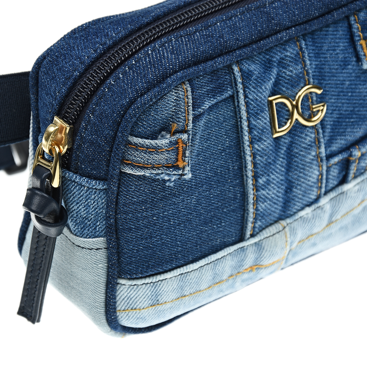 Джинсовая сумка-пояс, 17x11x5 см Dolce&Gabbana детская, размер unica, цвет синий - фото 7