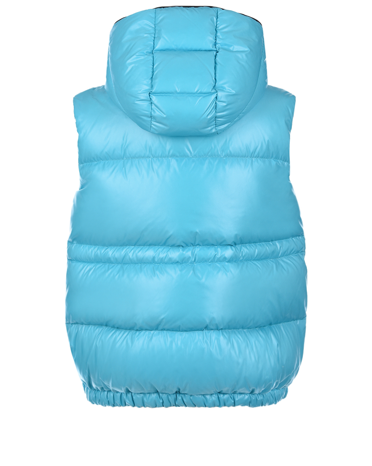 Голубой пуховый жилет Moncler детский, размер 104, цвет нет цвета - фото 2