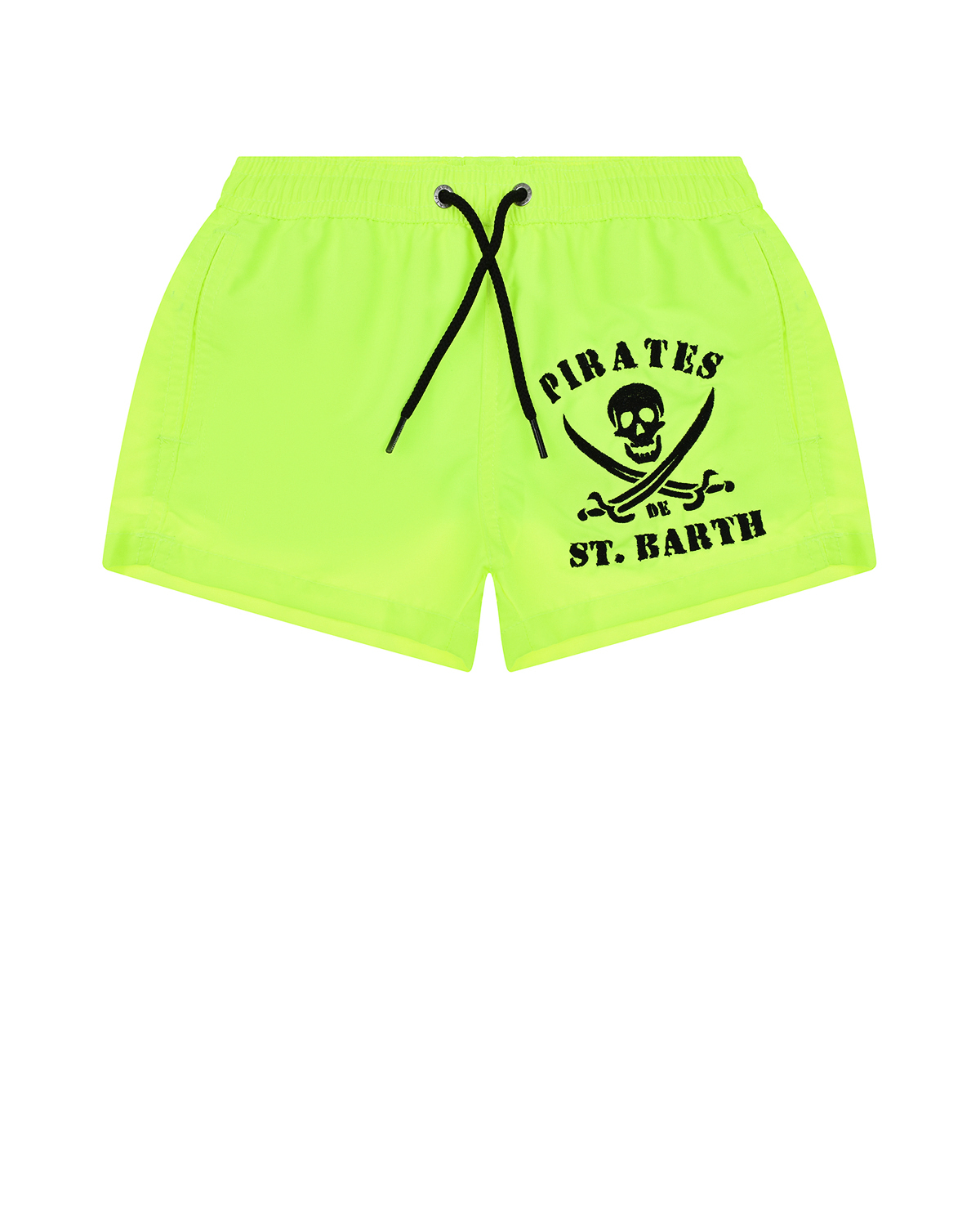 Шорты для купания с принтом "Pirates" Saint Barth детские, размер 116, цвет желтый - фото 1