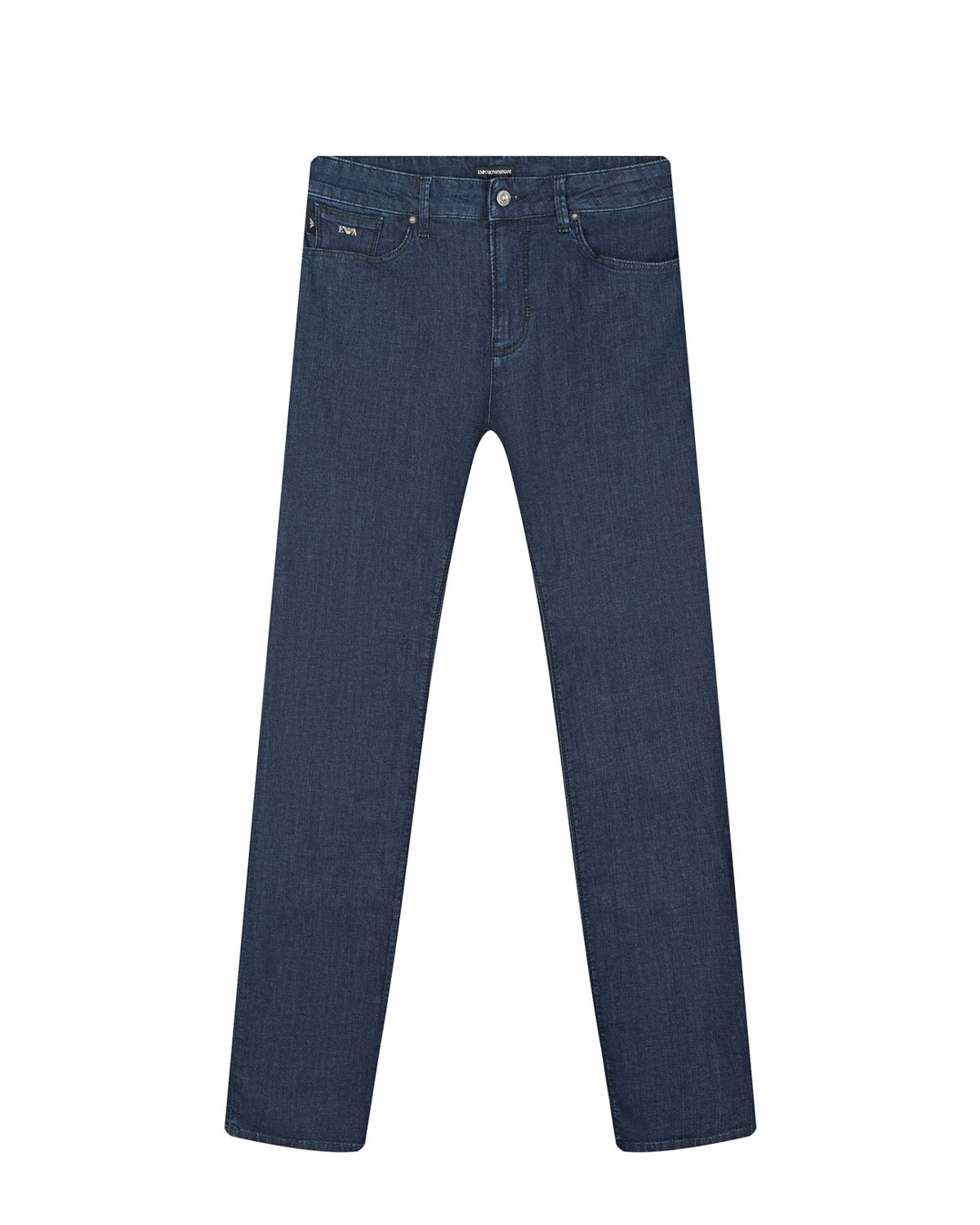 Темно-синие джинсы slim fit Emporio Armani детское, размер 152, цвет синий