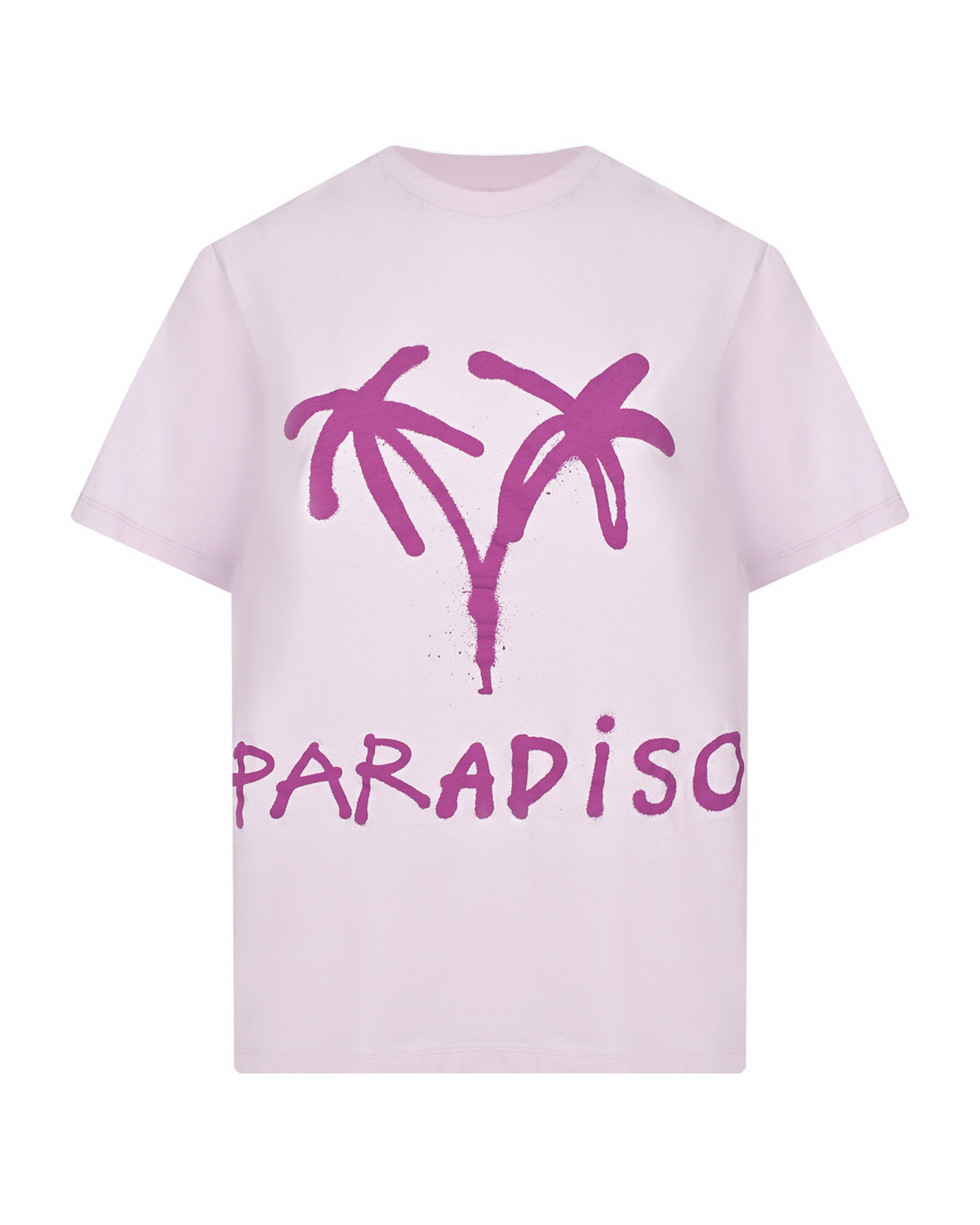Сиреневая футболка с принтом "пальмы" 5 Preview