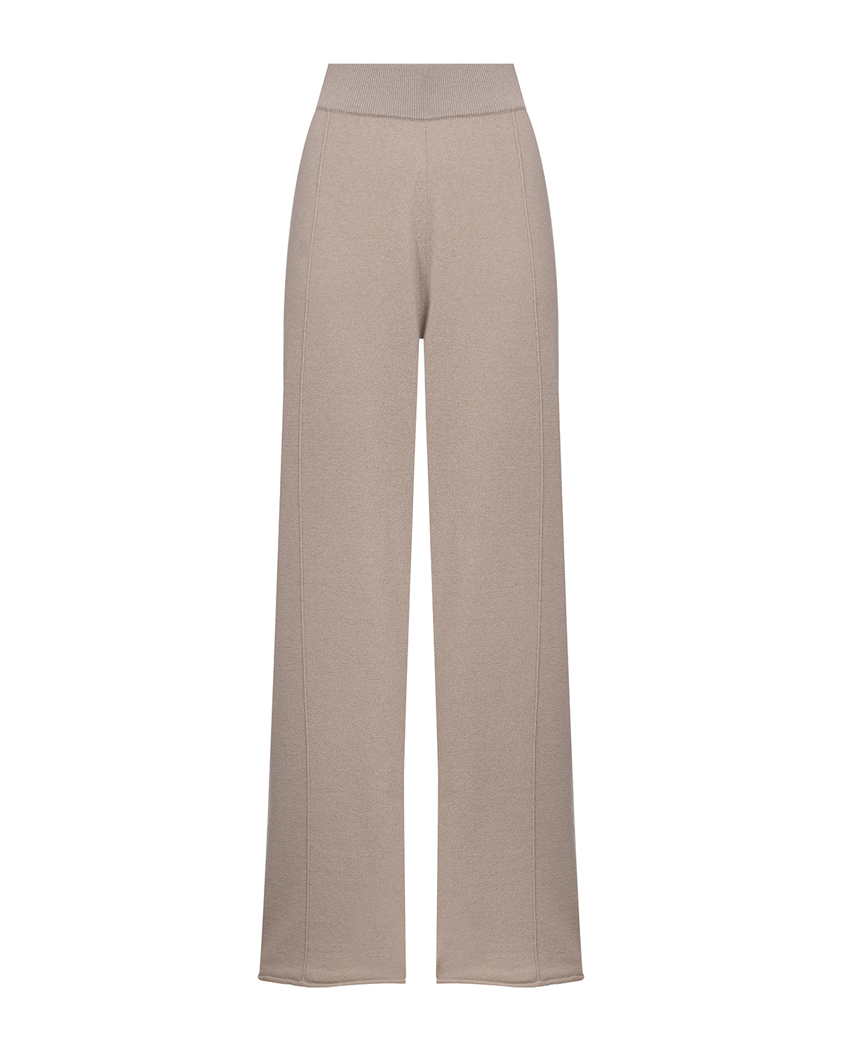 Бежевые брюки из шерсти и кашемира Allude, размер 40, цвет бежевый - фото 1