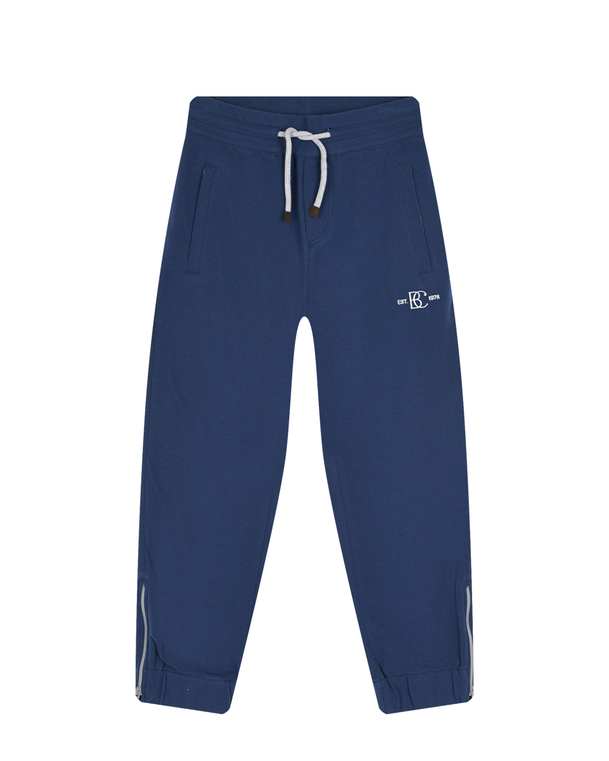 Синие спортивные брюки Brunello Cucinelli, размер 158, цвет голубой