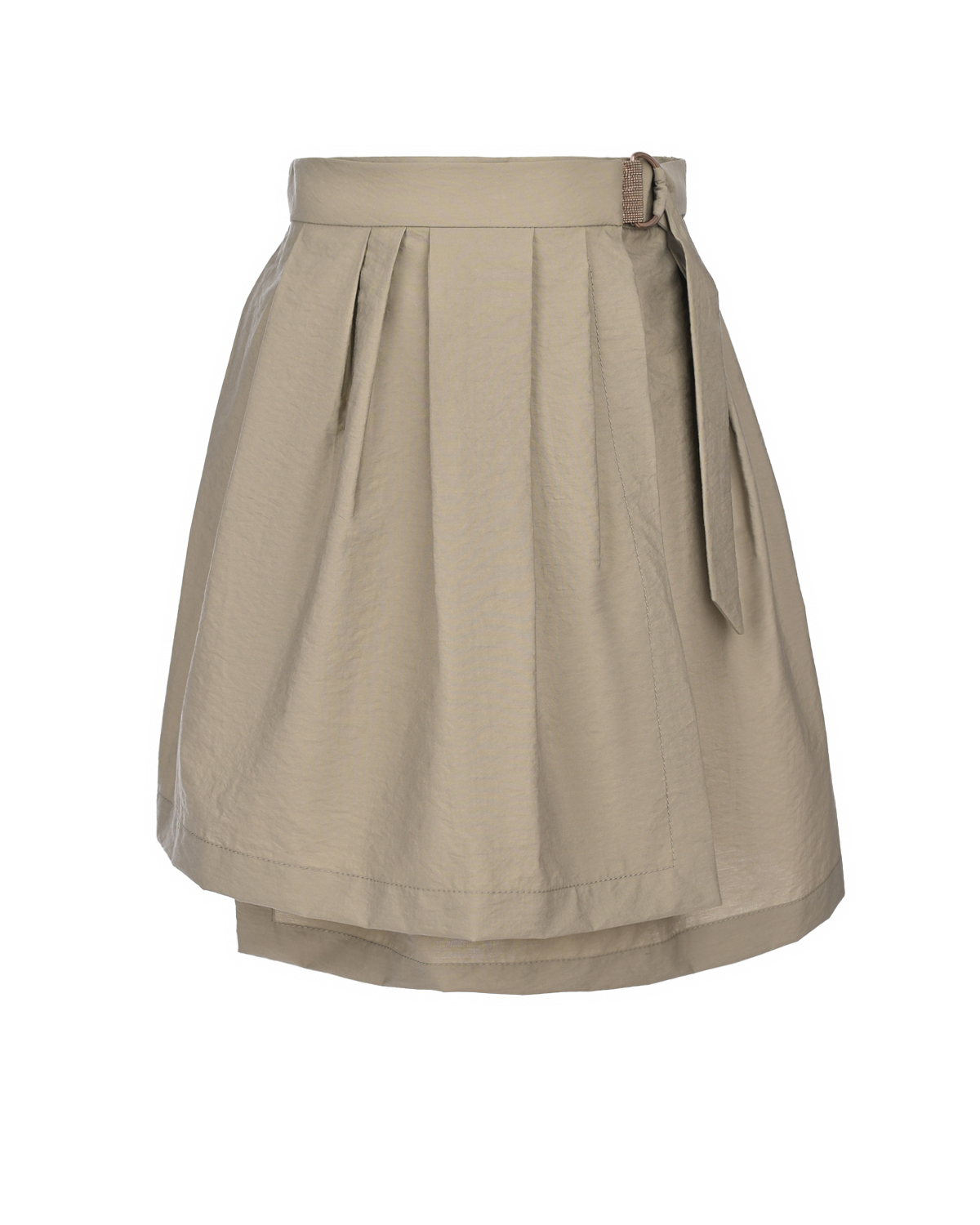 Светло-зеленая юбка Brunello Cucinelli юбка женская мини из экокожи в светло коричневом оттенке