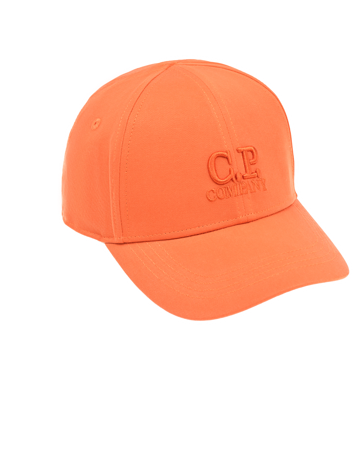 Оранжевая бейсболка с вышитым лого CP Company, размер XS, цвет оранжевый