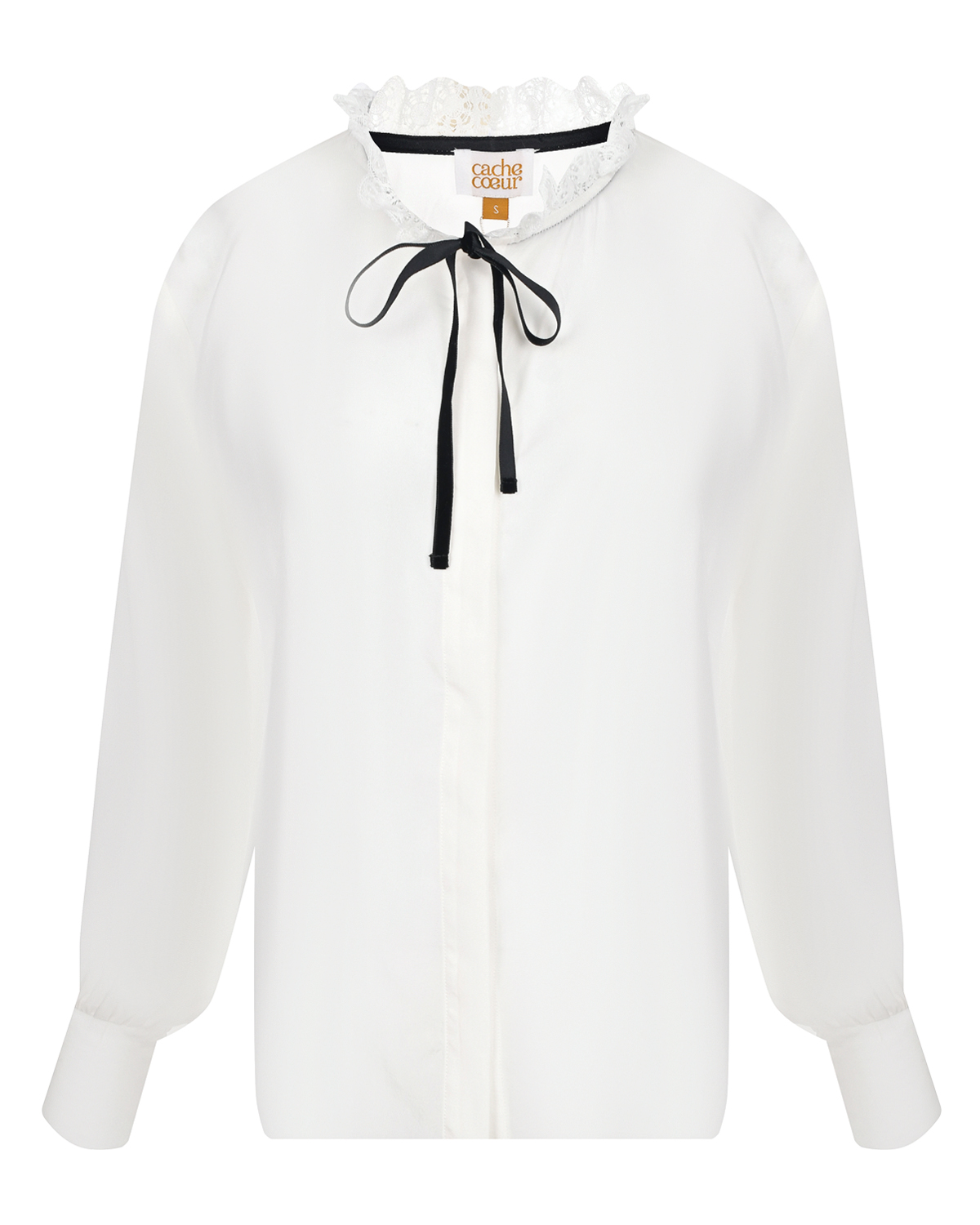 Белая блузка для беременных Cache Coeur, размер 40, цвет белый - фото 1