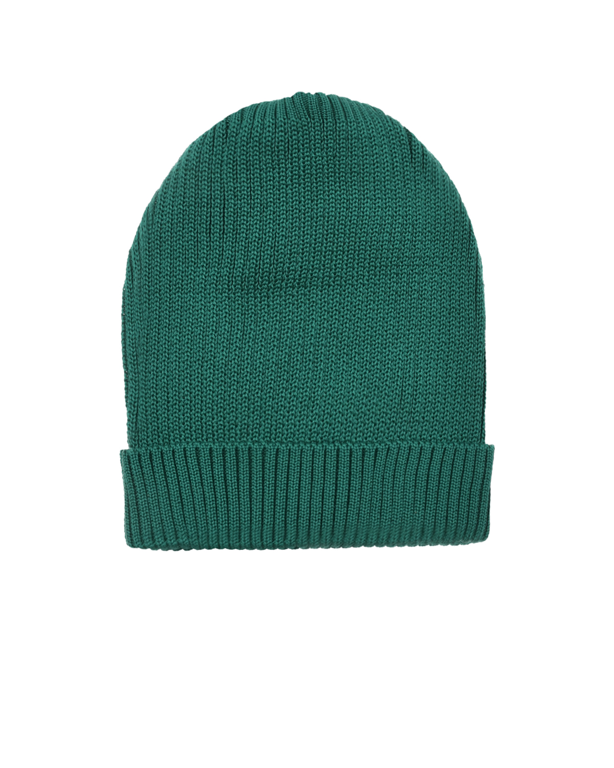 Зеленая шапка с отворотом Catya