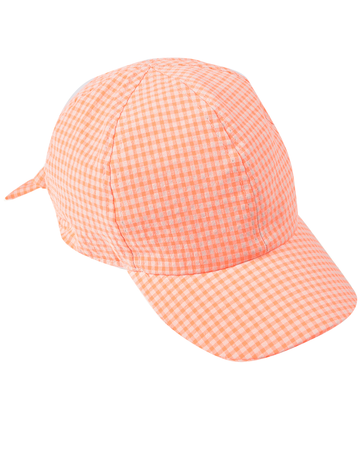 Оранжевая кепка в клетку Catya, размер 52, цвет оранжевый