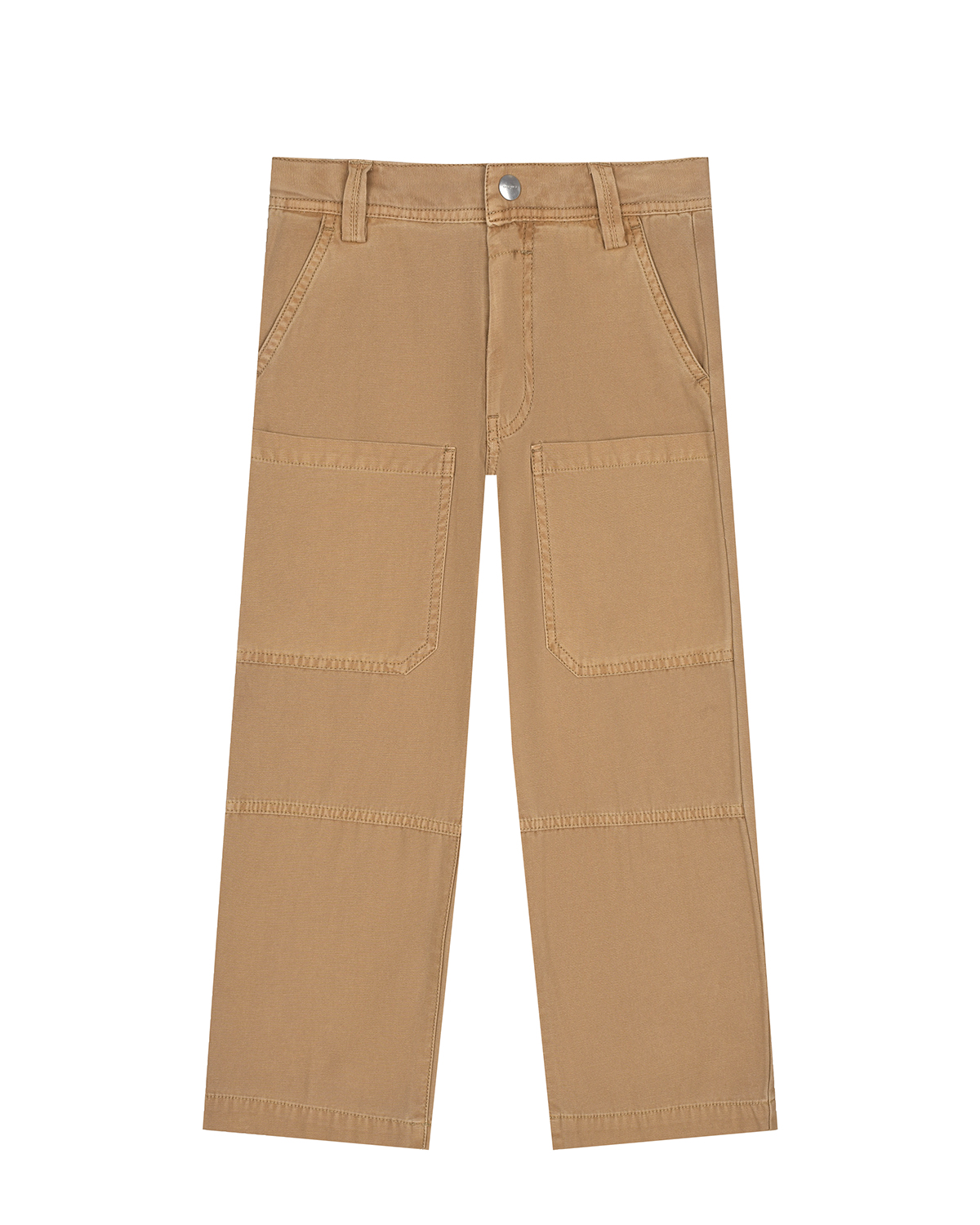 Коричневые брюки с накладными карманами Diesel, размер 128, цвет коричневый