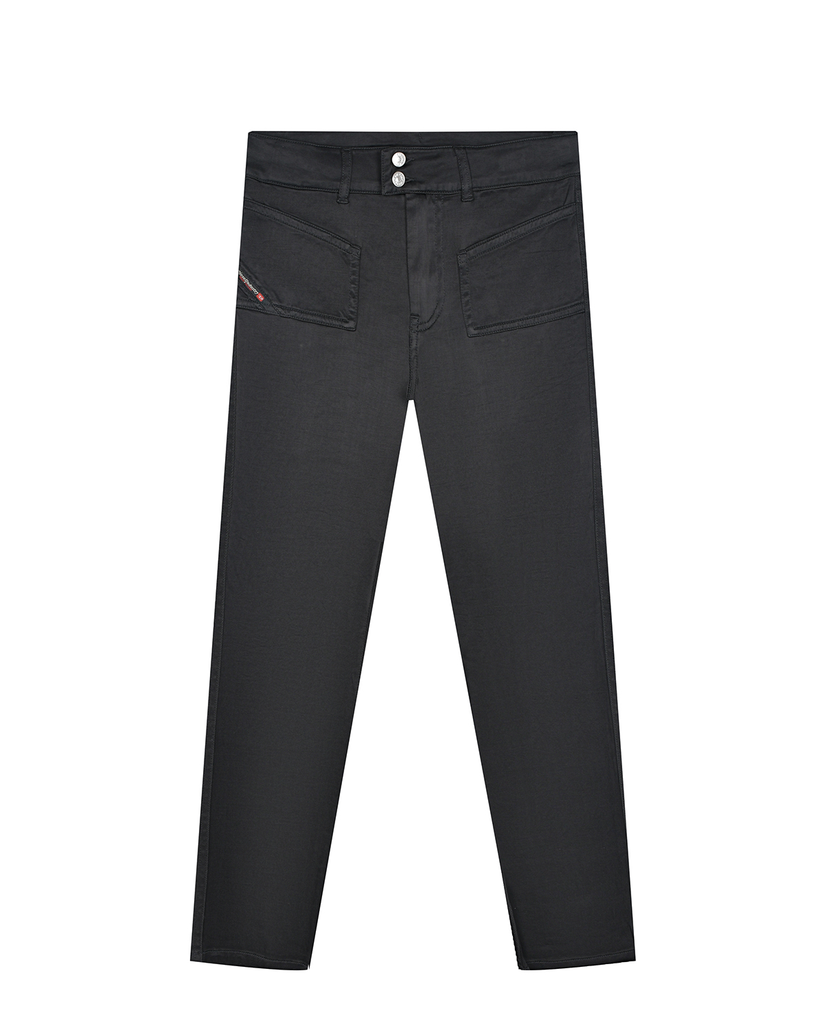 Черные брюки с накладными карманами Diesel классические черные брюки с лого dolce