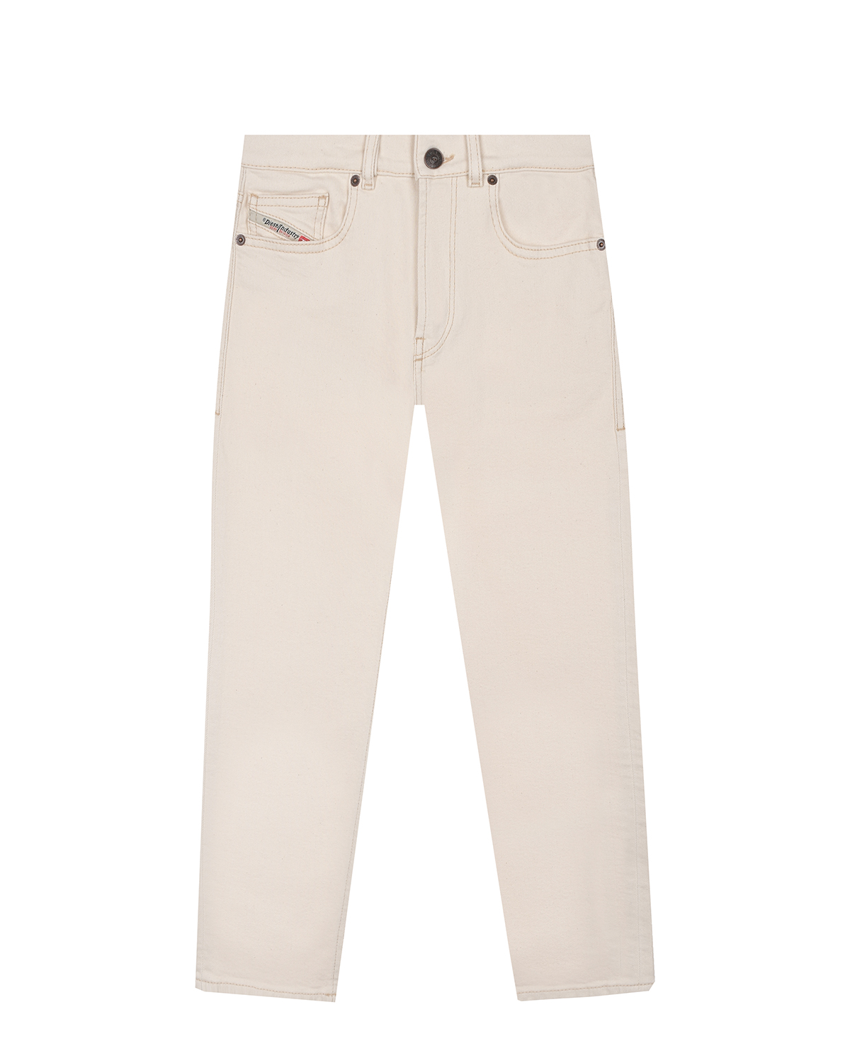 Прямые джинсы кремового цвета Diesel комбинезон кремового а из кашемира oscar et valentine детский