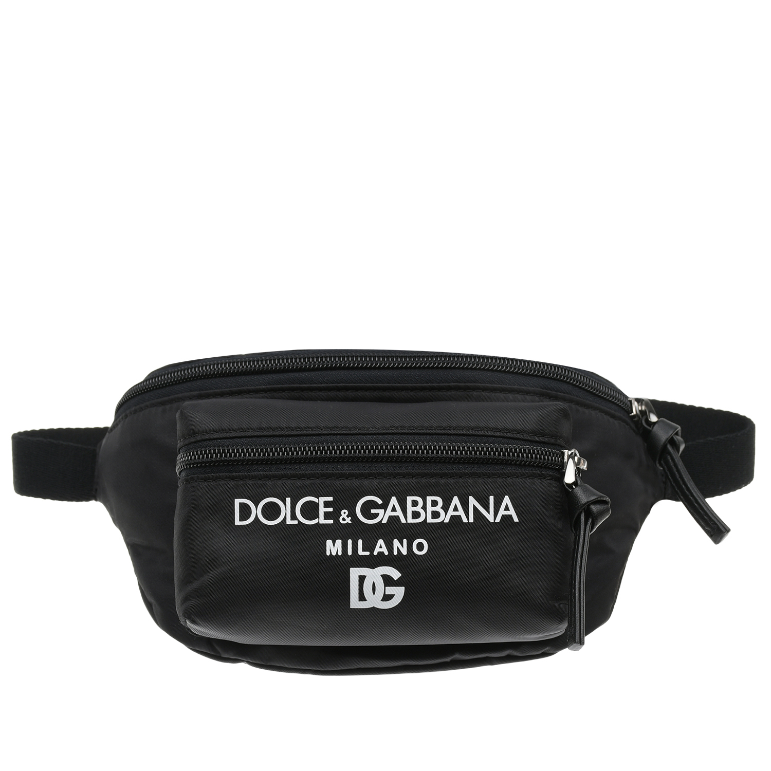 Черная сумка-пояс с лого, 20x15x7 см Dolce&Gabbana, размер unica, цвет черный