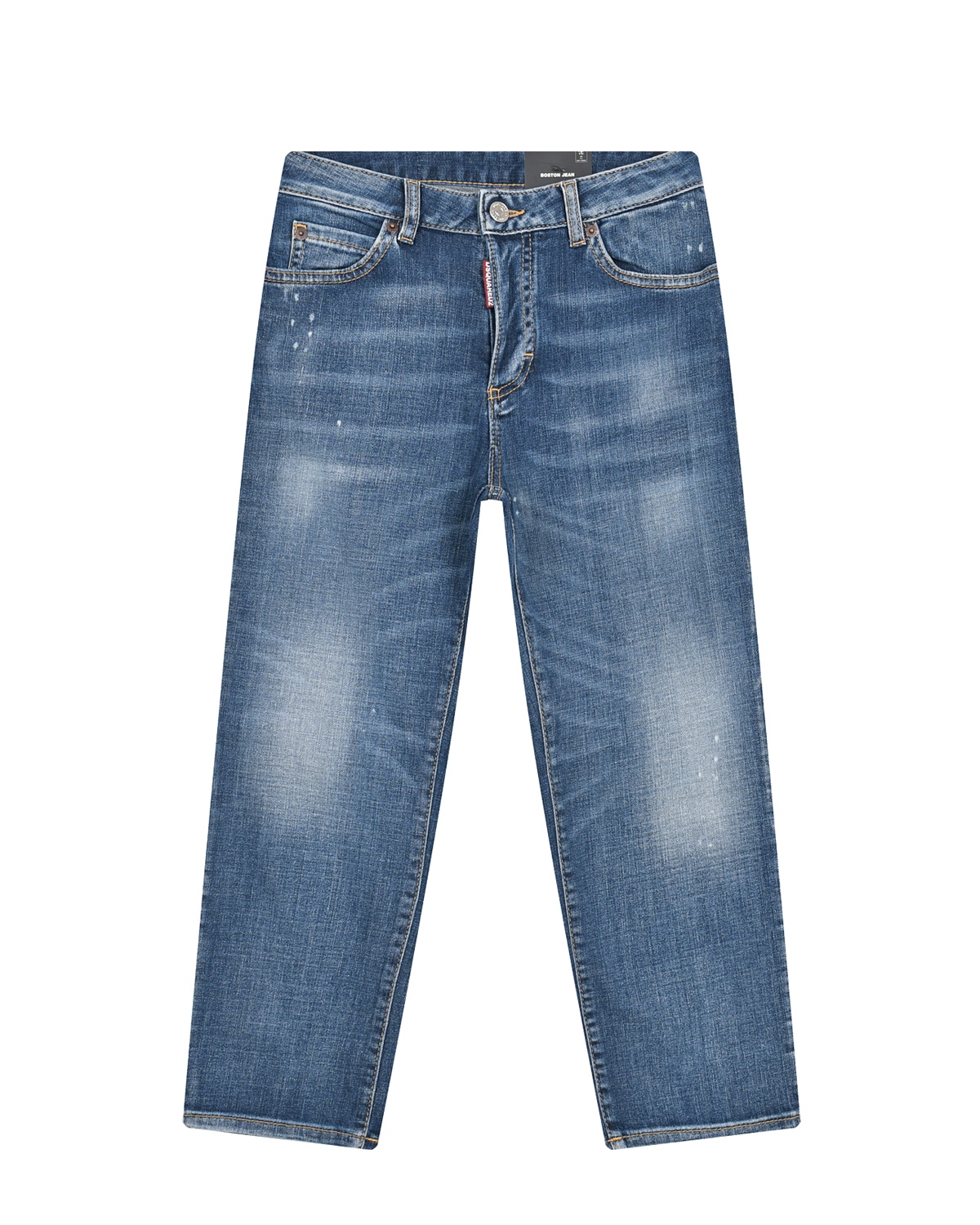 Синие джинсы прямого кроя Dsquared2, размер 140, цвет синий - фото 1
