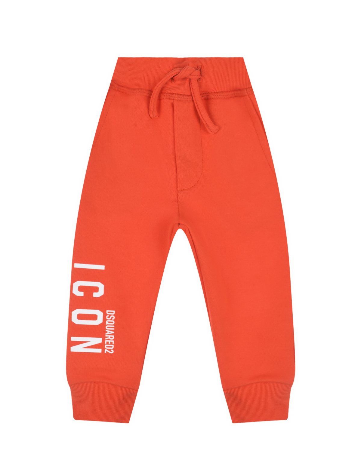 Оранжевые спортивные брюки с принтом ICON Dsquared2 брюки спортивные dsquared2