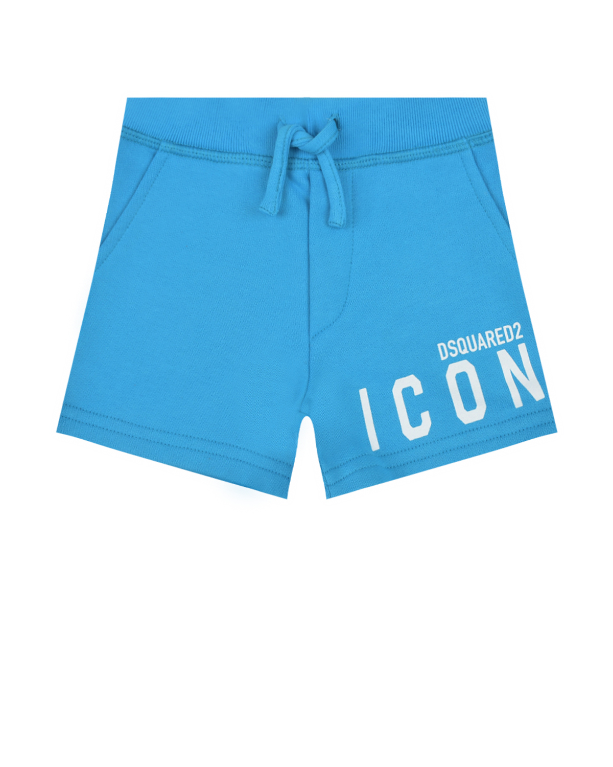 Голубые шорты с принтом ICON Dsquared2 розовые шорты с зеленым лого dsquared2