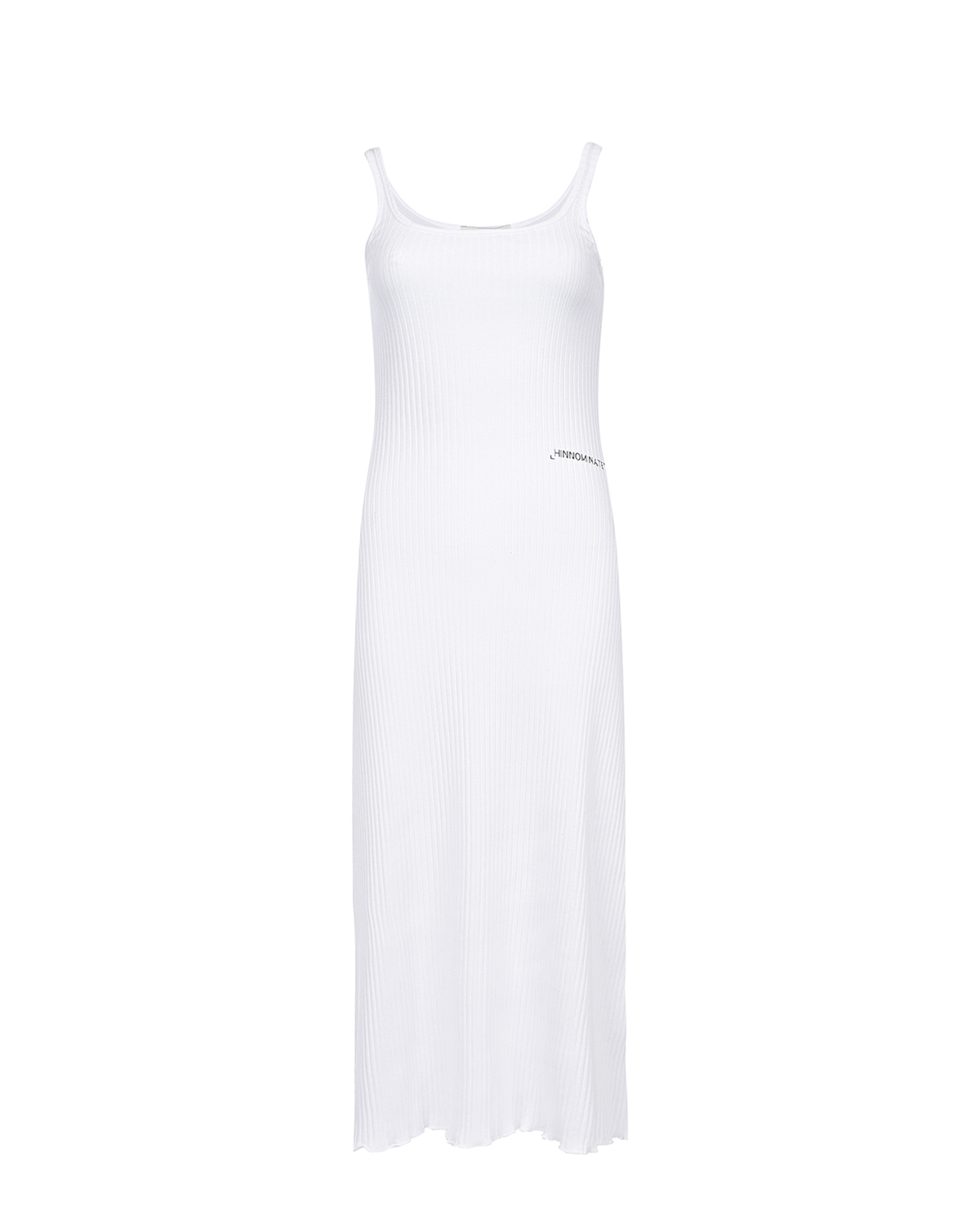 Белое платье в рубчик Hinnominate