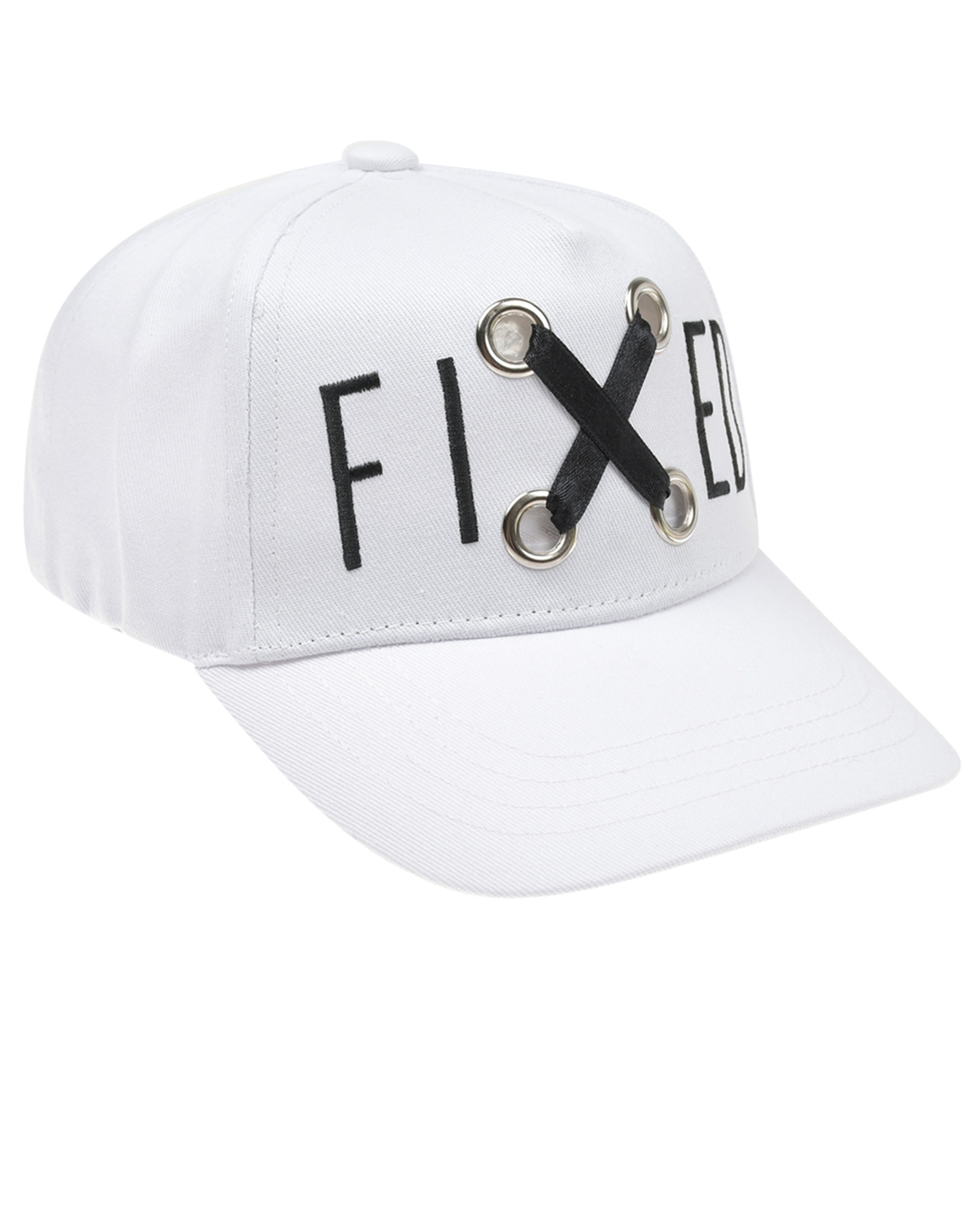 Белая кепка с вышивкой "Fixed" Jan&Sofie, размер 52, цвет белый