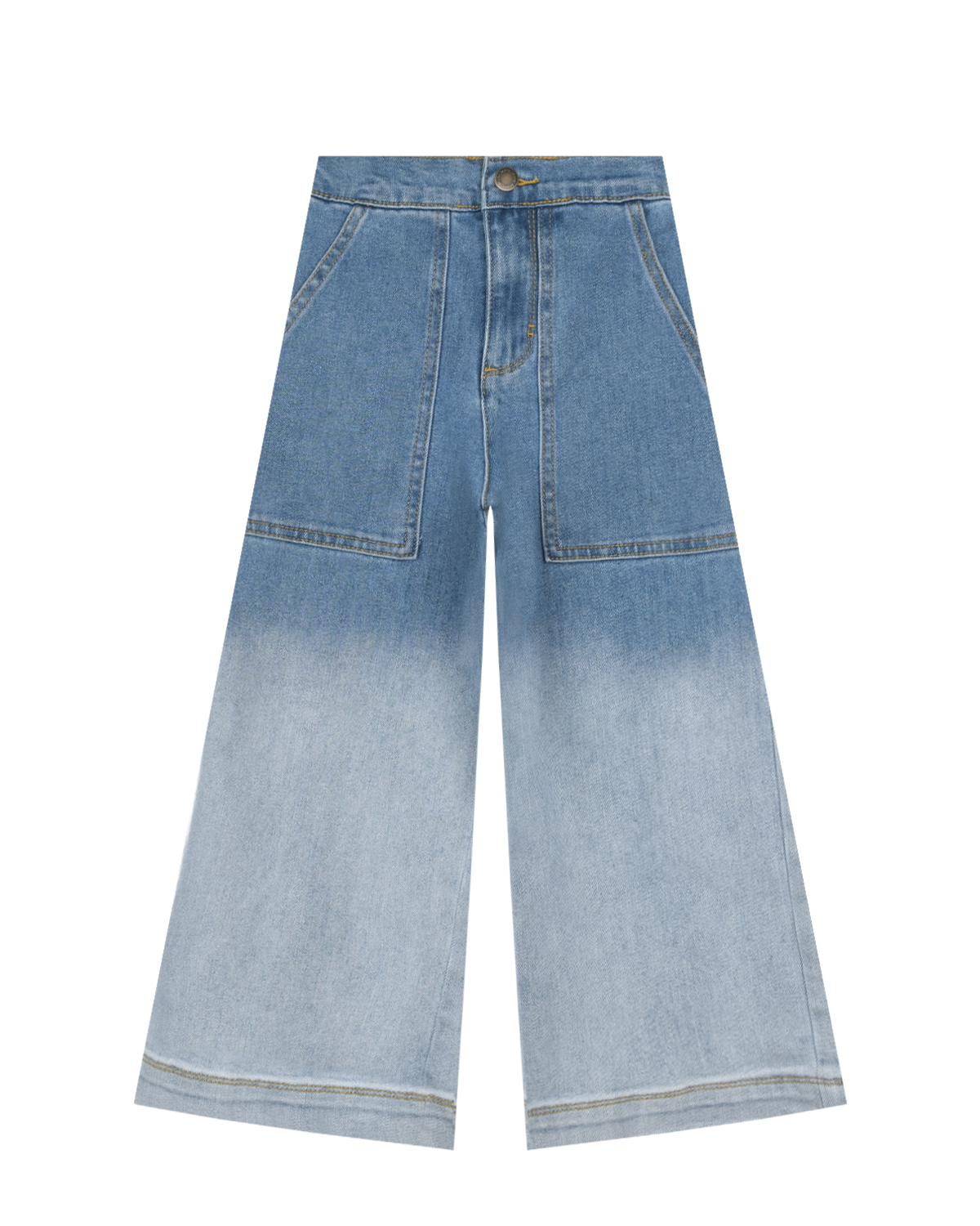 Джинсы клеш с эффектом градиента Molo укороченные джинсы клеш