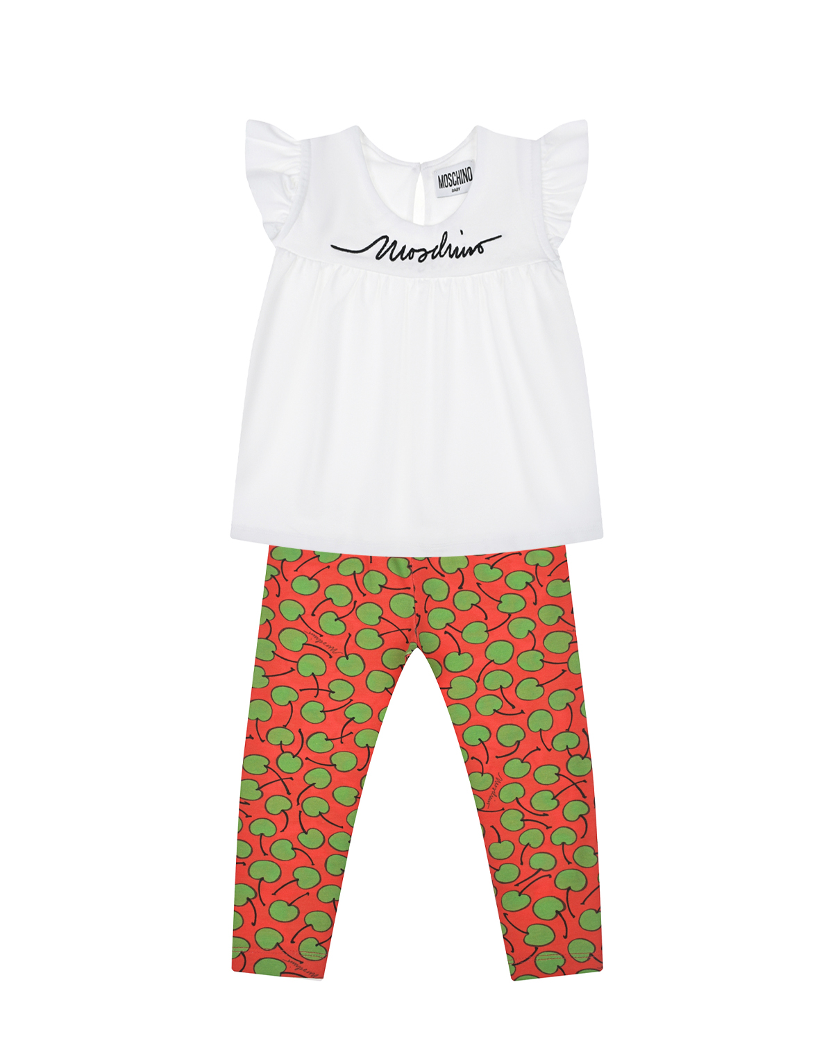 Комплект: футболка с рукавами-крылышками и леггинсы Moschino playtoday комплект для девочки футболка леггинсы disney