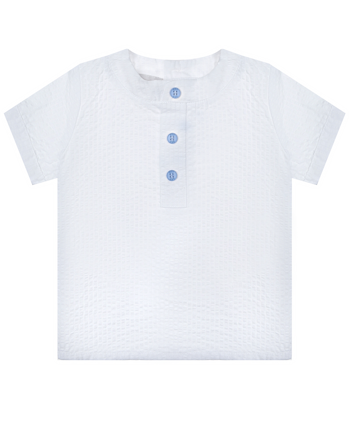 Трикотажная рубашка без воротника Paz Rodriguez, размер 86, цвет белый - фото 1