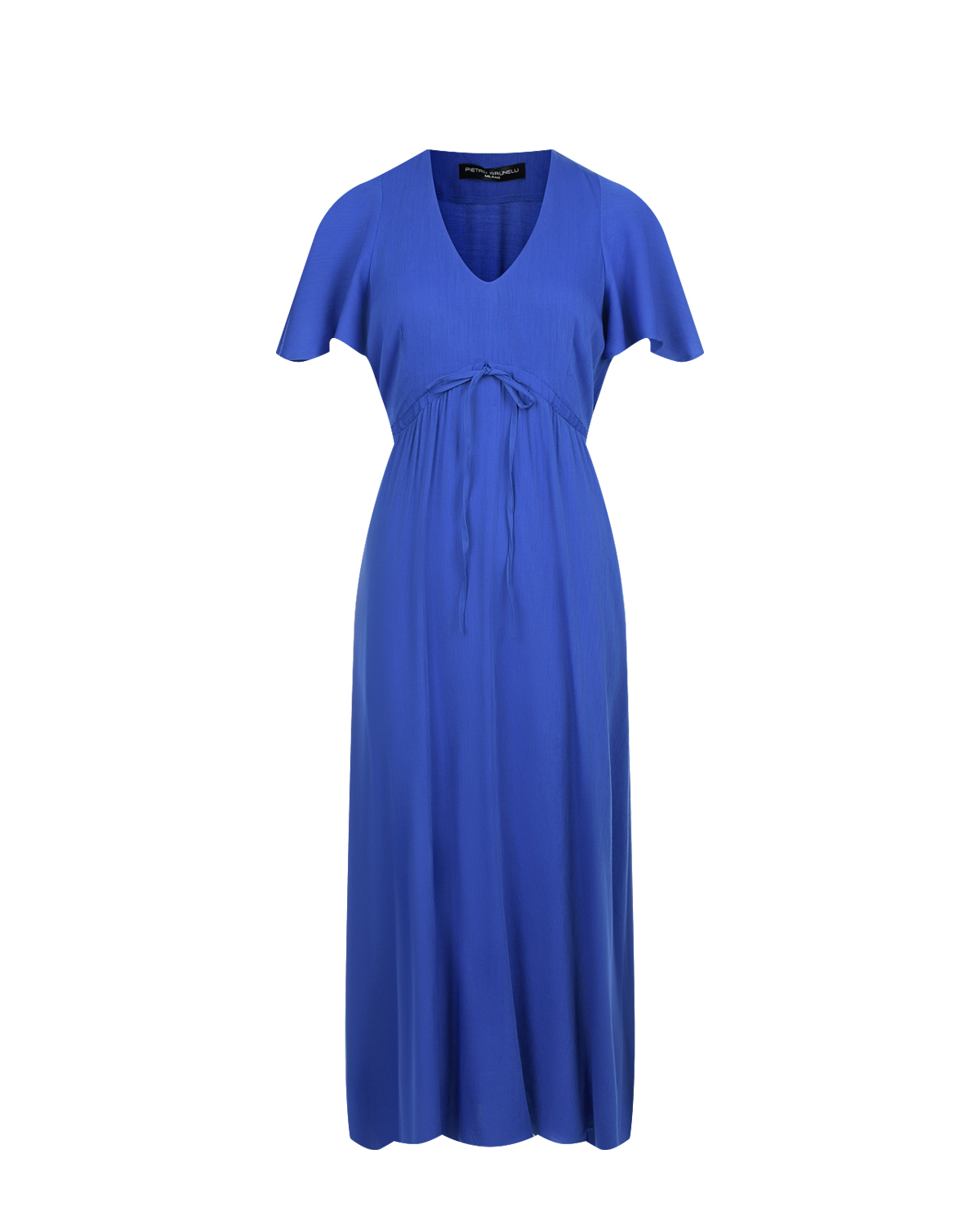 Синее платье с кулиской под грудью Pietro Brunelli платье для собак кулирка xs дс 24 ош 32 36 ог 34 38 синее