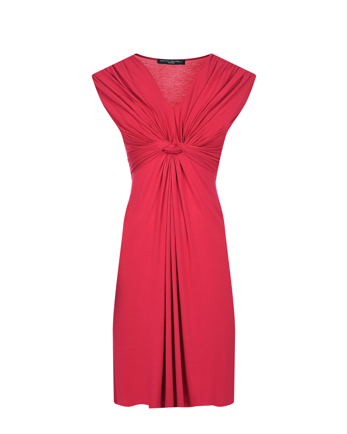 Платье малинового цвета с функцией для кормления Pietro Brunelli красное платье с воланом pietro brunelli