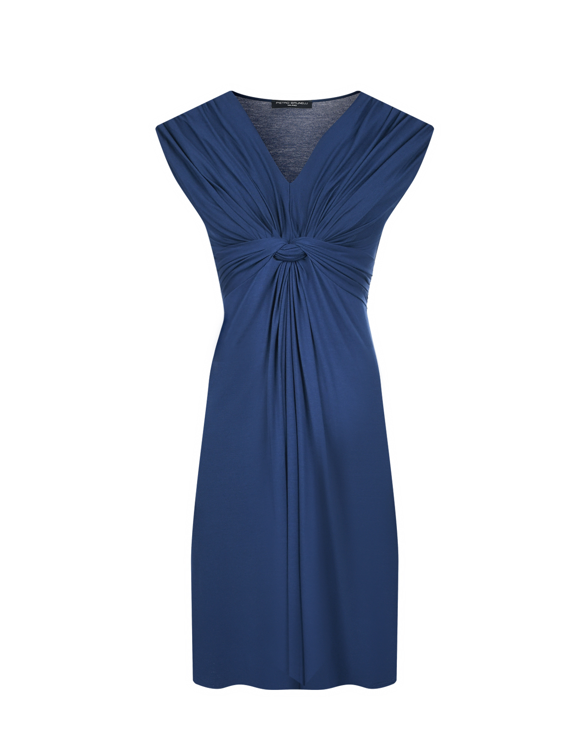 Платье синего цвета с функцией для кормления Pietro Brunelli темно синие брюки в полоску для беременных leonard pietro brunelli