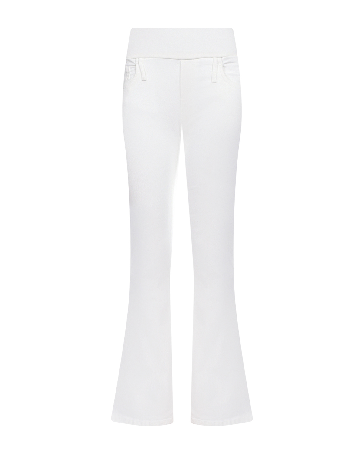 Белые джинсы клеш для беременных Pietro Brunelli брюки пудрового а для беременных pietro brunelli