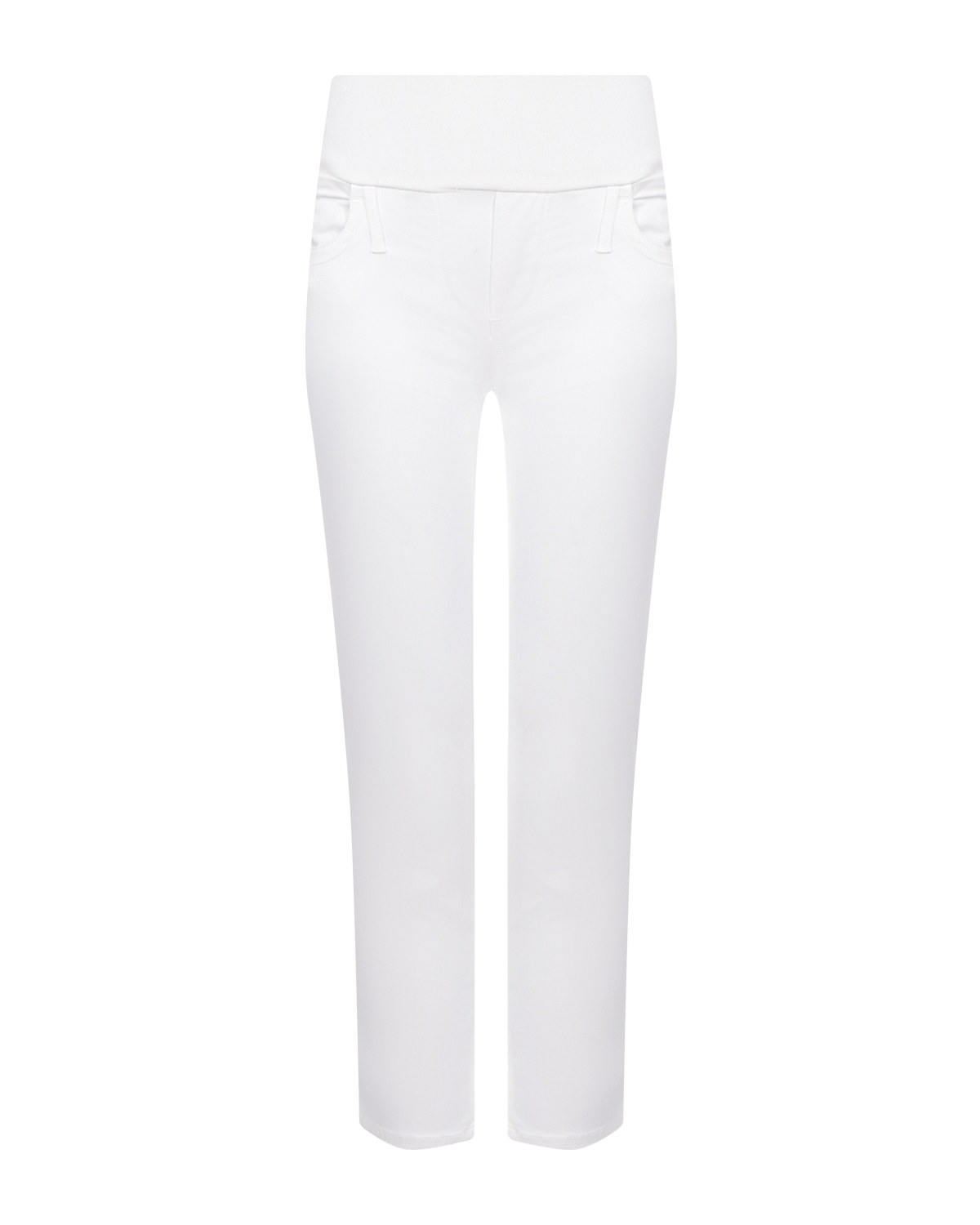 Белые джинсы капри для беременных Pietro Brunelli черные джинсы для беременных pietro brunelli