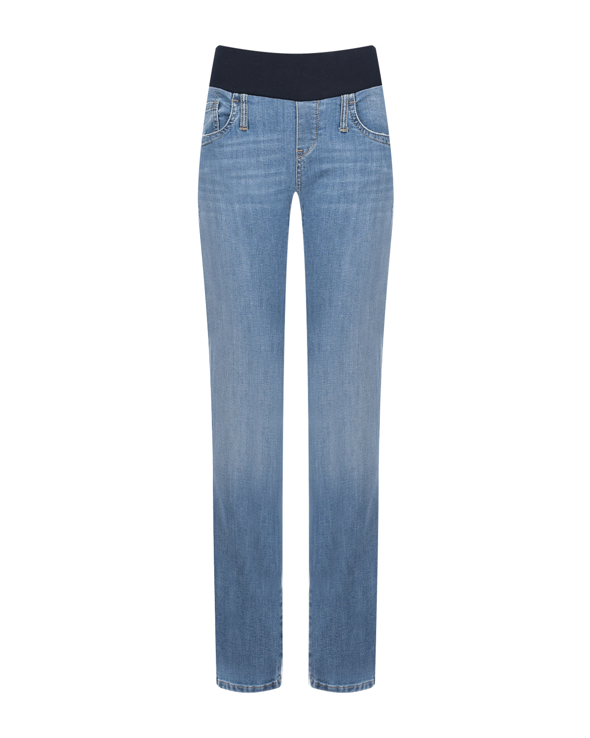 Синие джинсы для беременных на высокий рост Pietro Brunelli бежевые шорты с поясом на кулиске pietro brunelli
