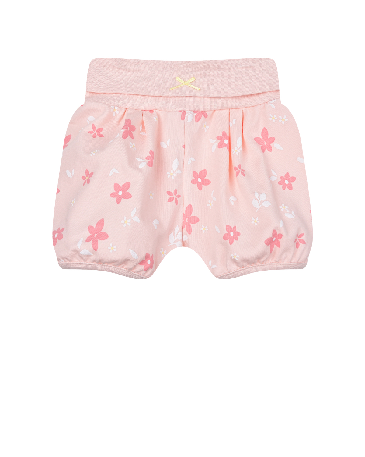 Розовые шорты с цветочным принтом Sanetta fiftyseven персиковые спортивные брюки с принтом в полоску sanetta fiftyseven детские