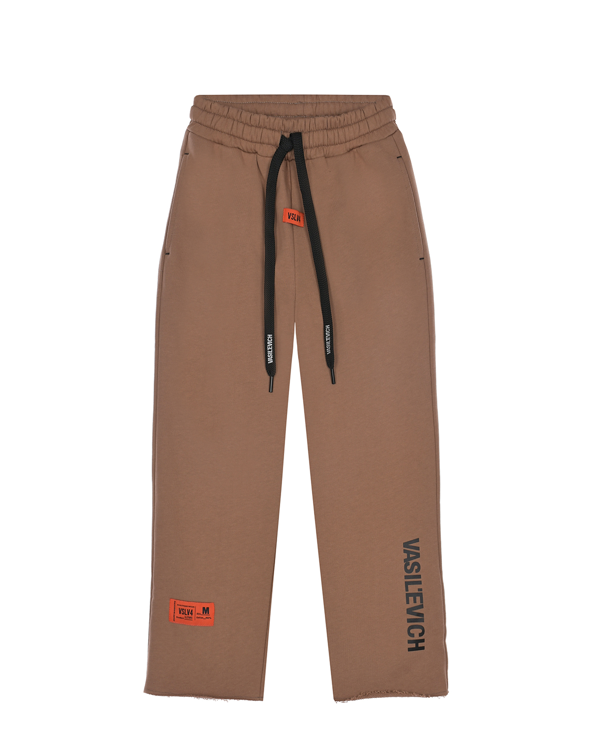 Бежевые спортивные брюки VASILEVICH черные спортивные брюки с оранжевым лого vasilevich