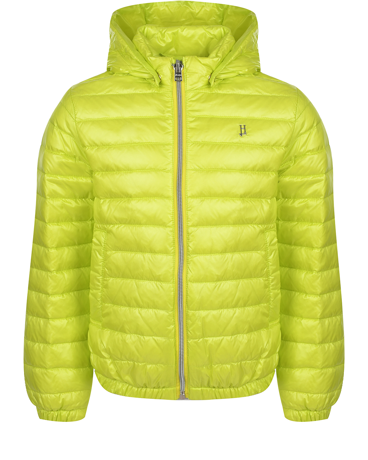 Зеленая глянцевая куртка Herno салатовая куртка button blue для девочек 110