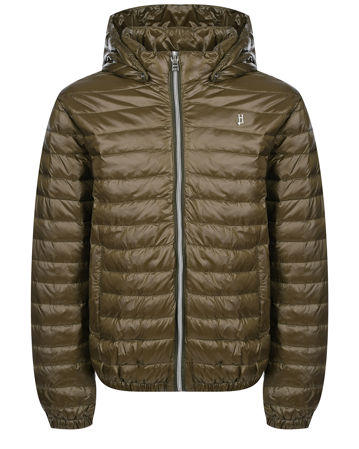 Глянцевая куртка цвета хаки Herno куртка утепленная reima 5100228m для мальчиков зеленый хаки р 116