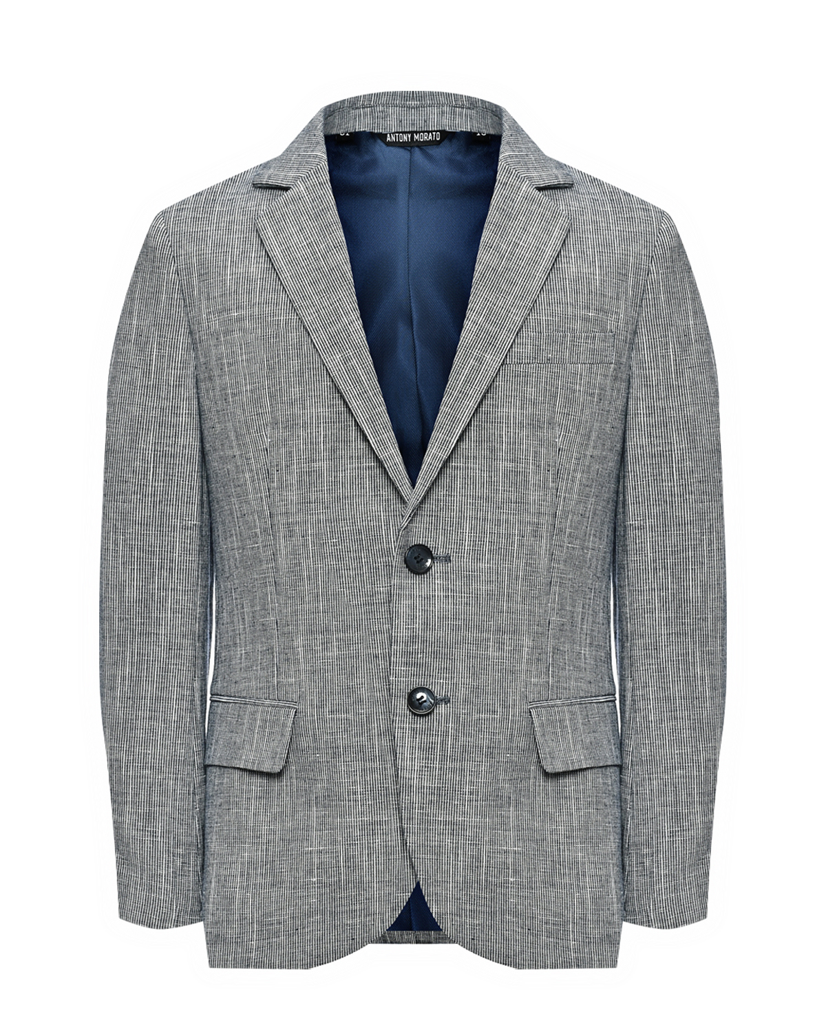 Пиджак однобортный серый, текстурная ткань Antony Morato пиджак однобортный текстурная ткань antony morato