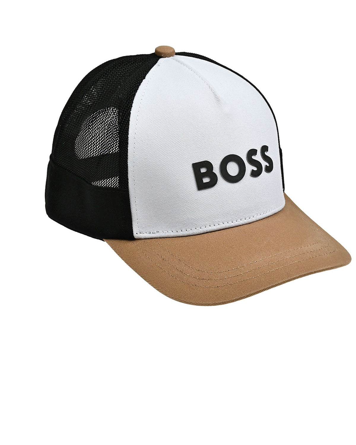 Бейсболка с черным логотипом BOSS, размер 52, цвет нет цвета - фото 1
