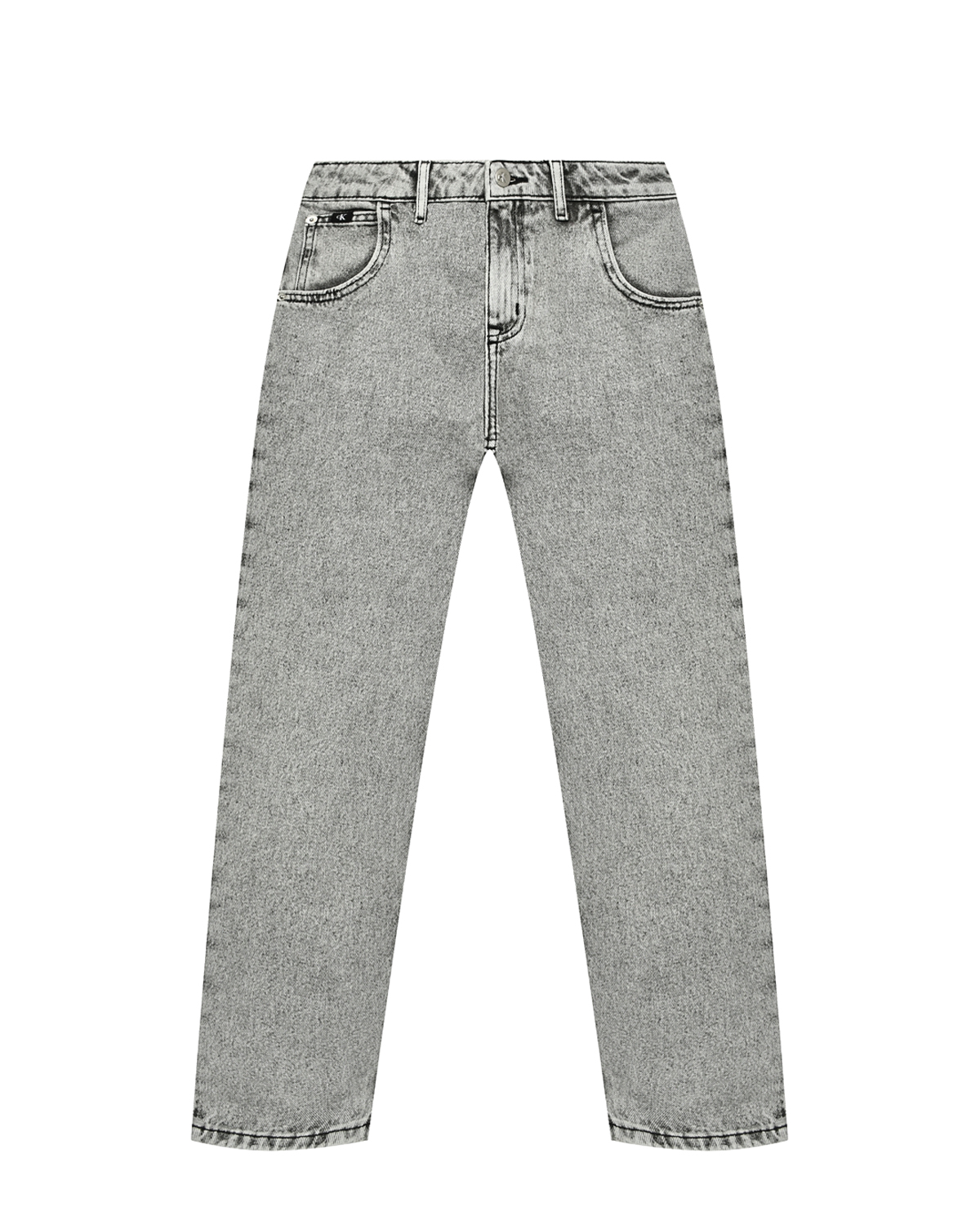 Зауженные серые джинсы Calvin Klein, размер 164, цвет серый - фото 1