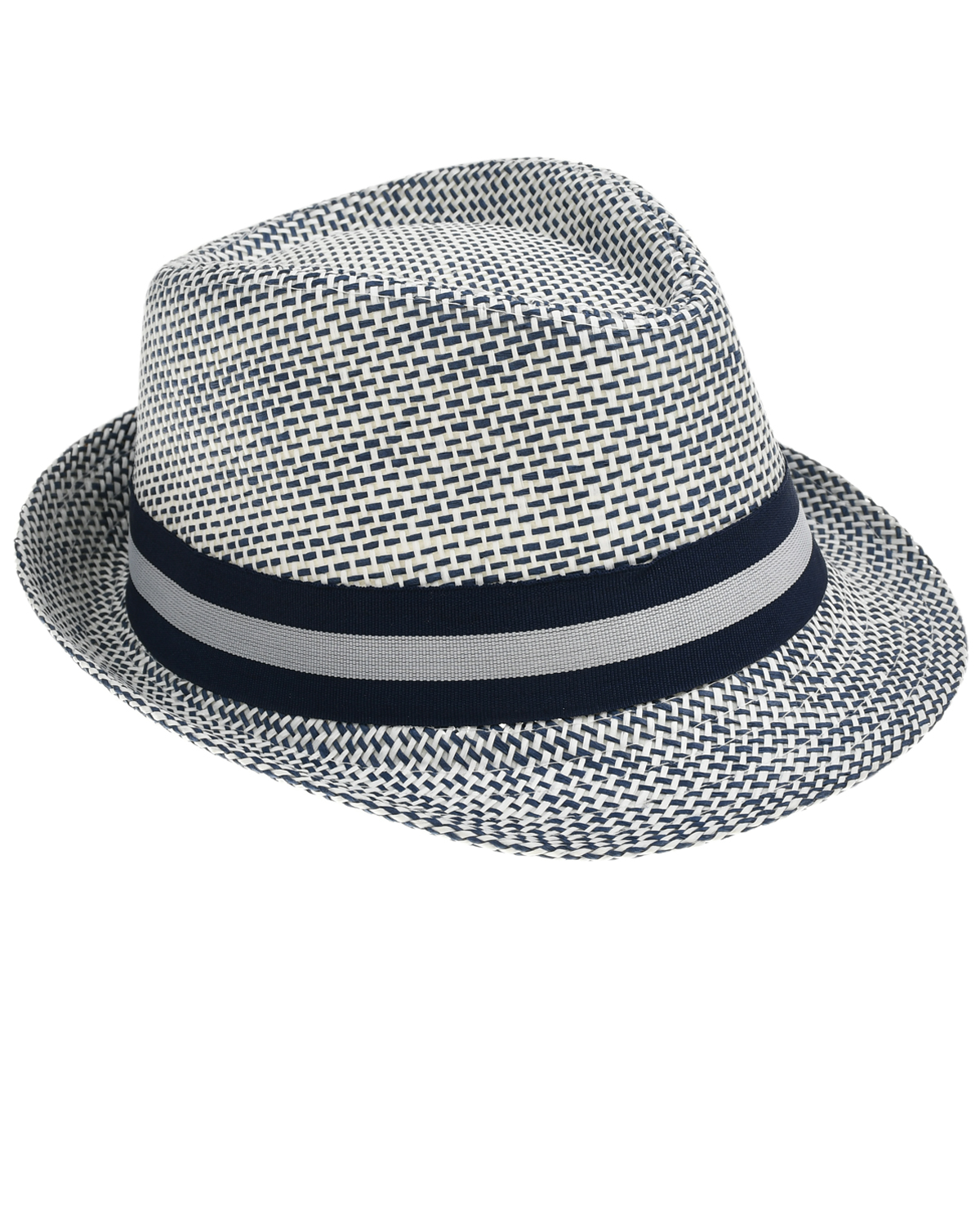 Шляпа меланж с темно-синей лентой Catya, размер 52, цвет нет цвета - фото 1