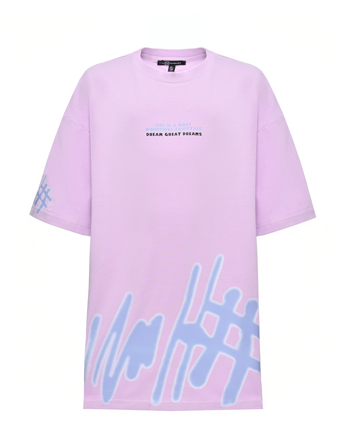 Платье-футболка, розовое Dan Maralex, размер 152, цвет нет цвета - фото 1
