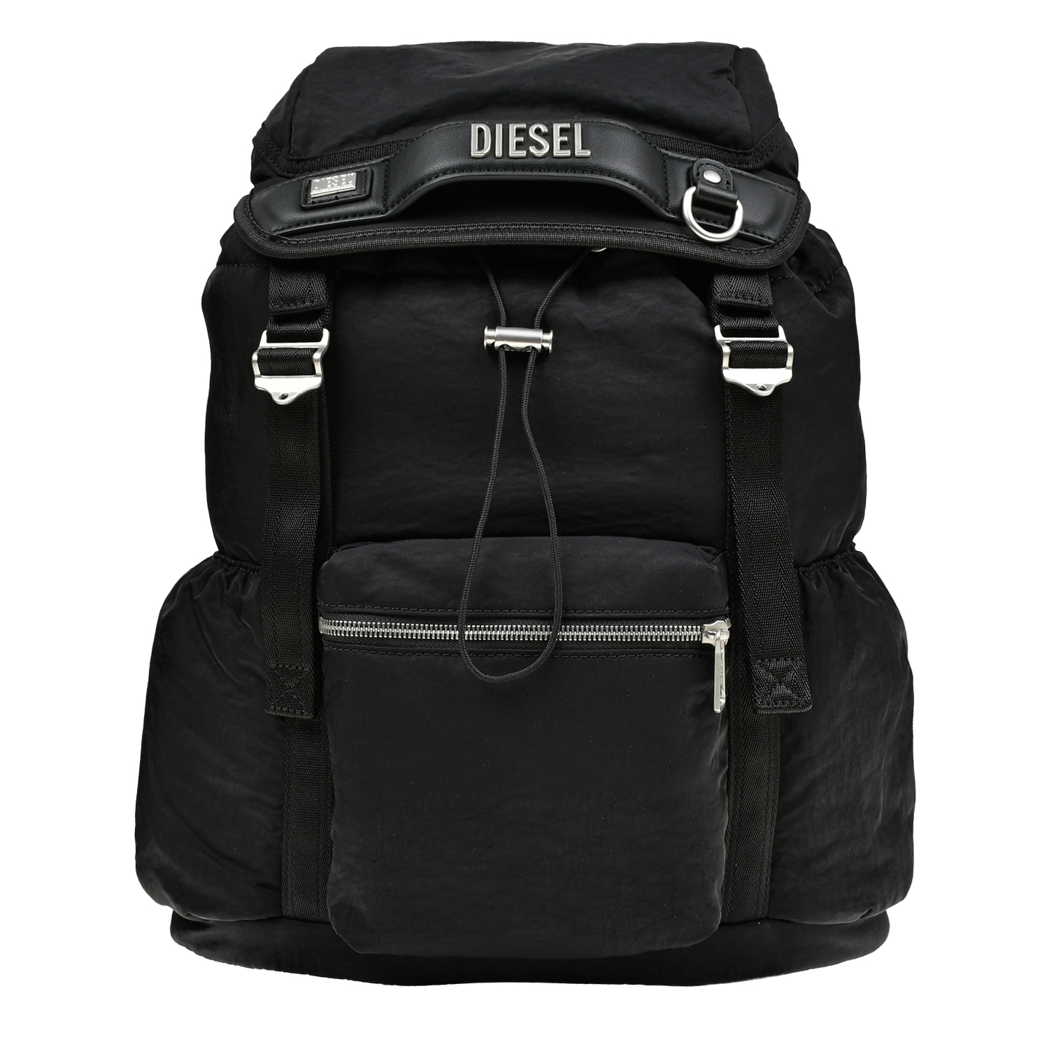 Рюкзак с накладными карманами, черный Diesel, размер unica - фото 1