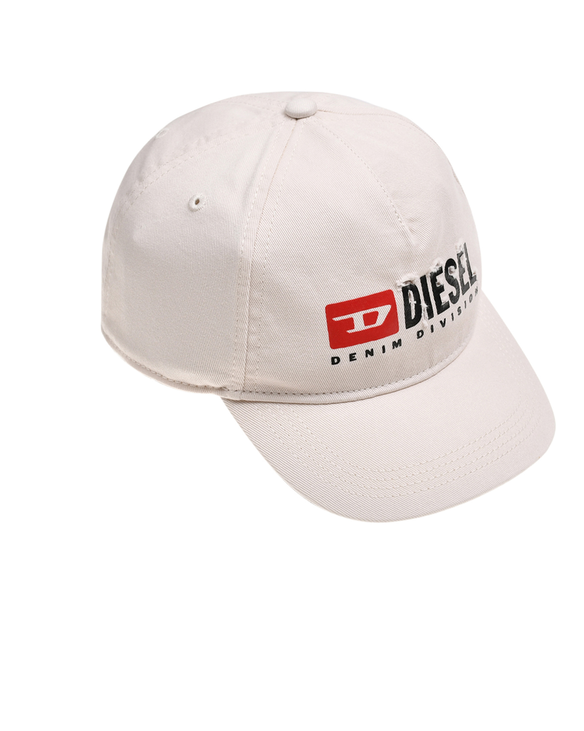Бейсболка с вышитым лого, белая Diesel красно белая бейсболка с лого diesel