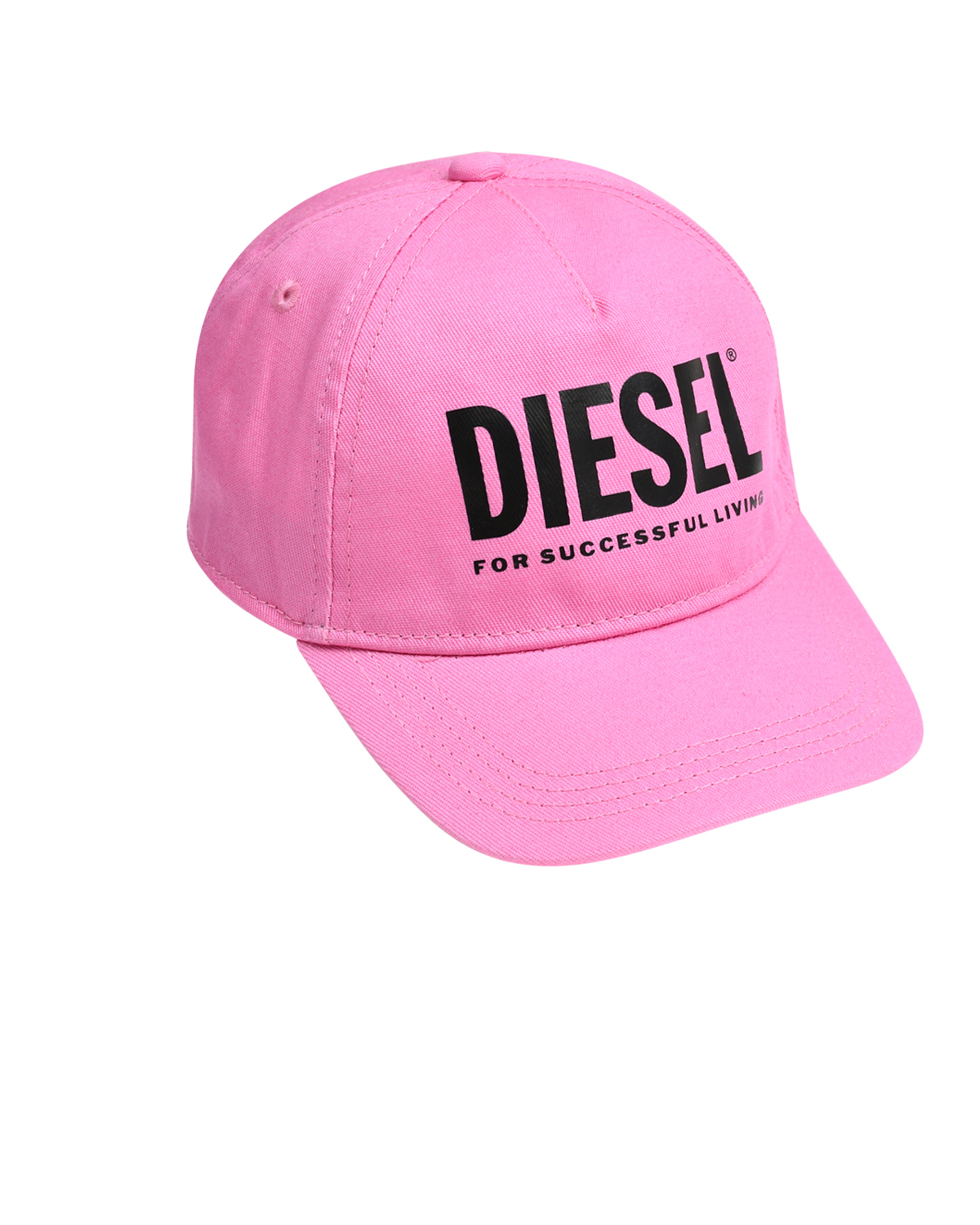 Бейсболка с черным лого, розовая Diesel красно белая бейсболка с лого diesel