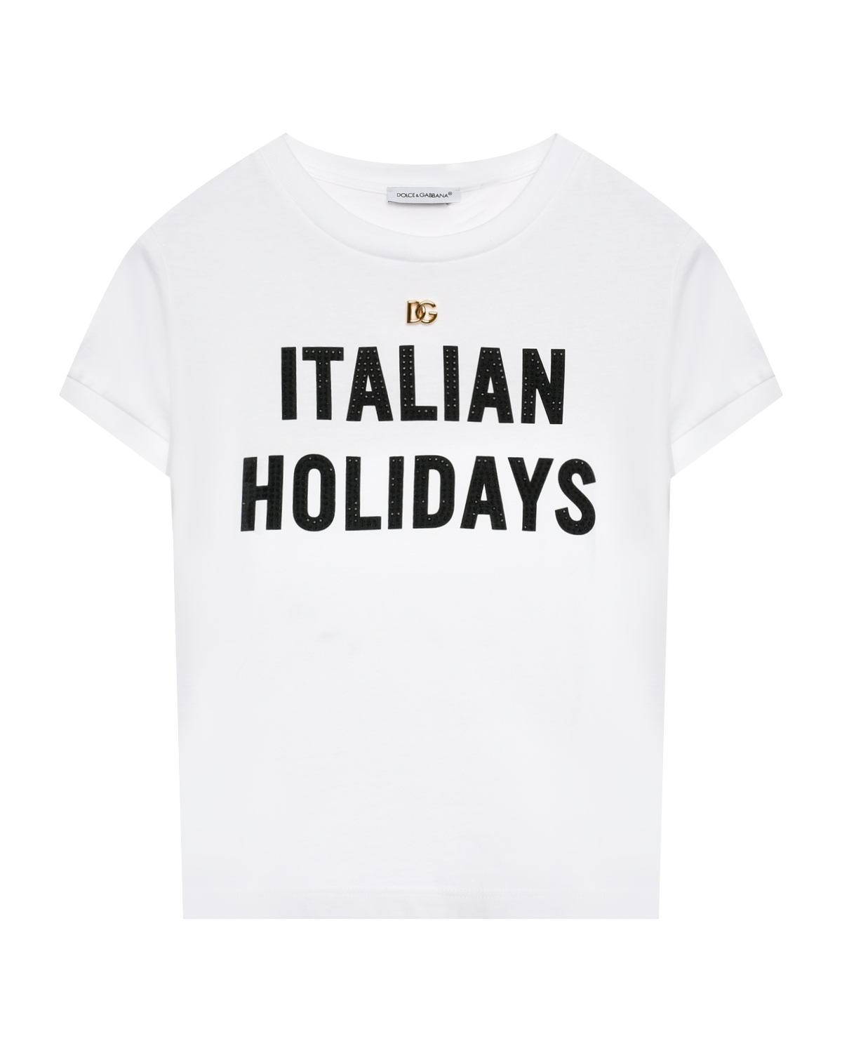 Футболка с принтом "Italian Holidays" Dolce&Gabbana