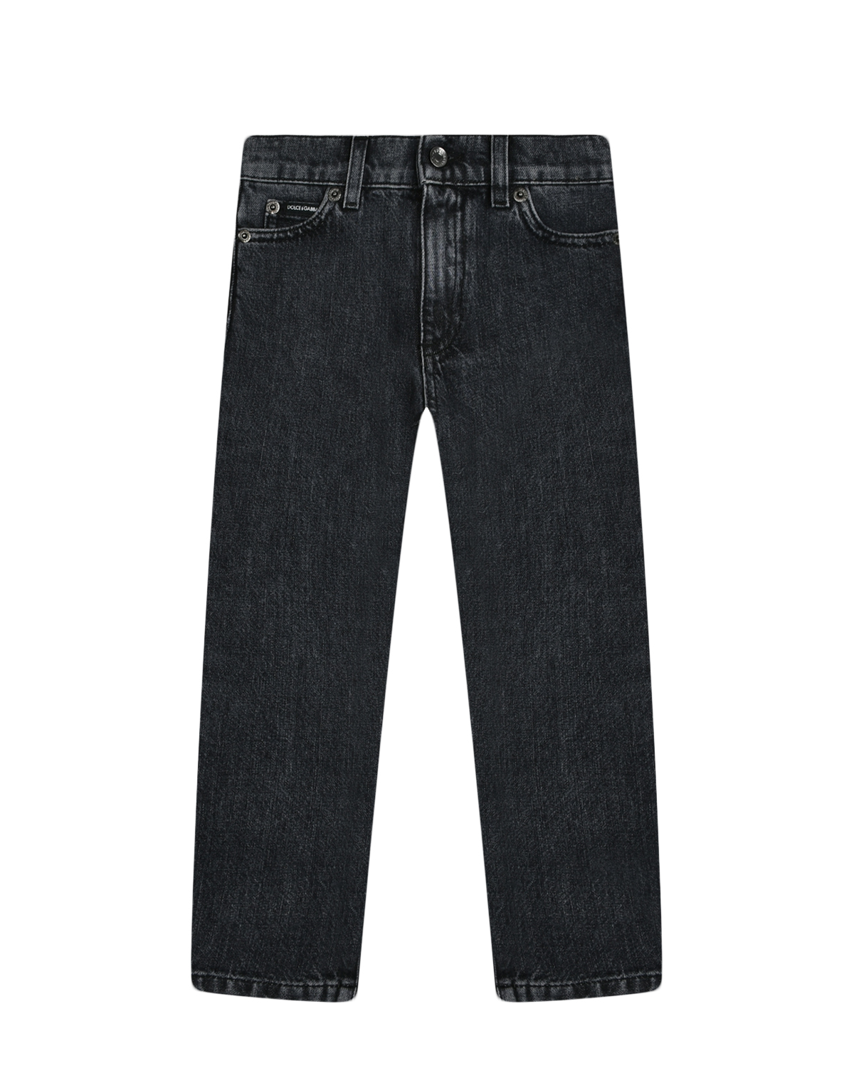 Базовые джинсы, черные Dolce&Gabbana, размер 152, цвет черный