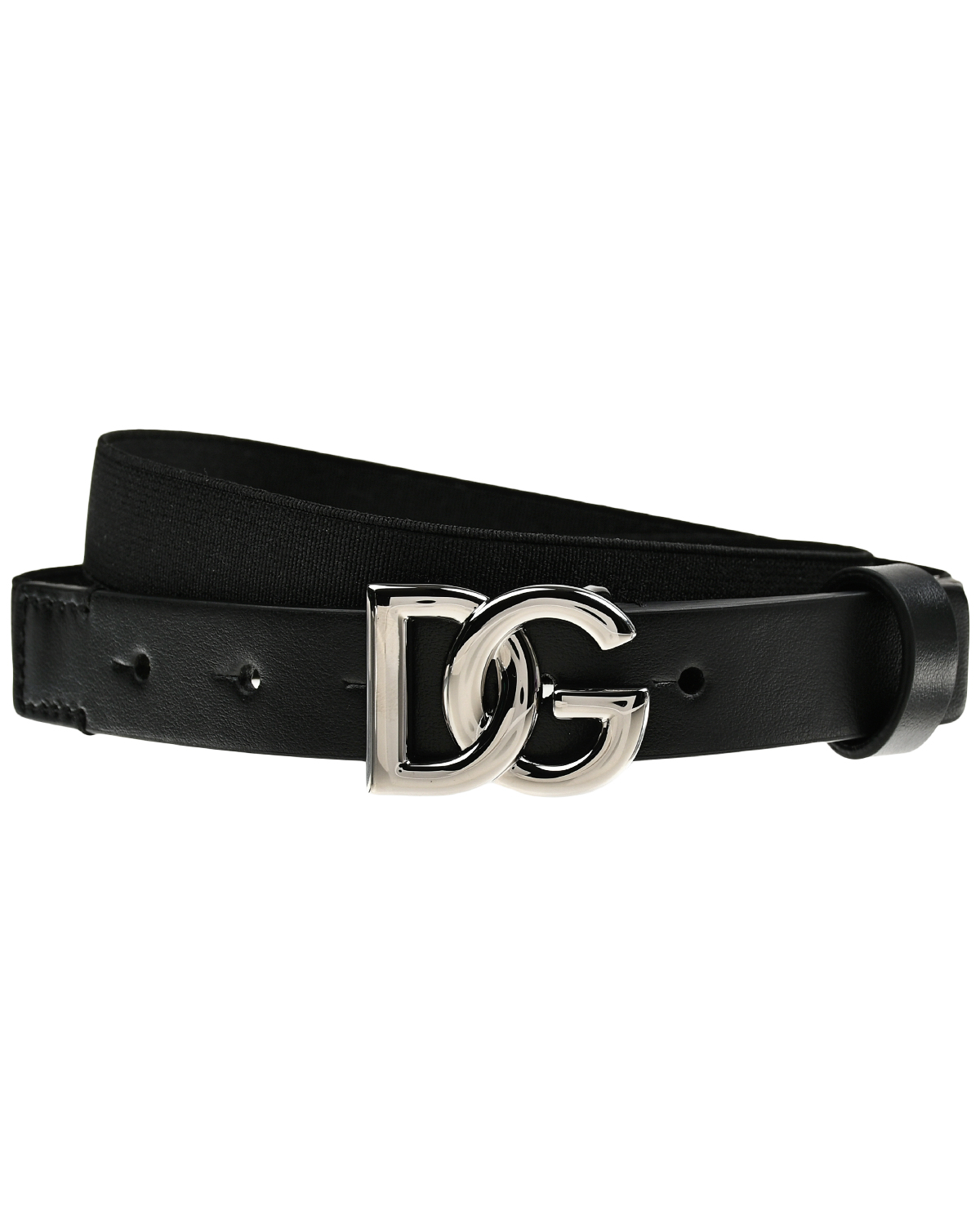 Ремень с металлической пряжкой Dolce&Gabbana, размер S, цвет черный - фото 1