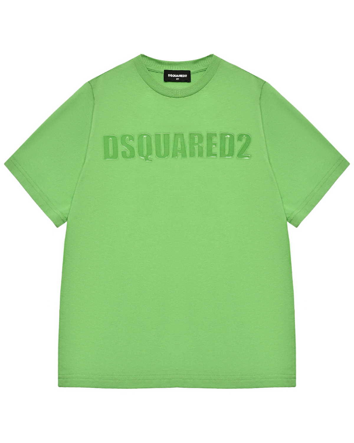 Футболка с лого в тон, зеленая Dsquared2, размер 176, цвет нет цвета - фото 1