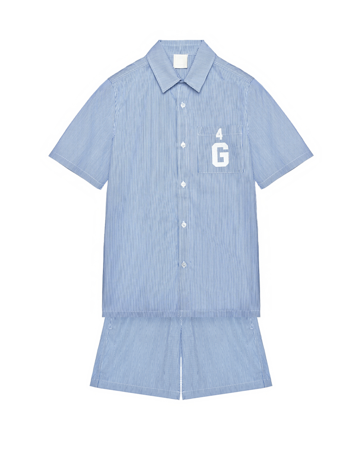 Комплект рубашка в полоску + бермуды, синий Givenchy