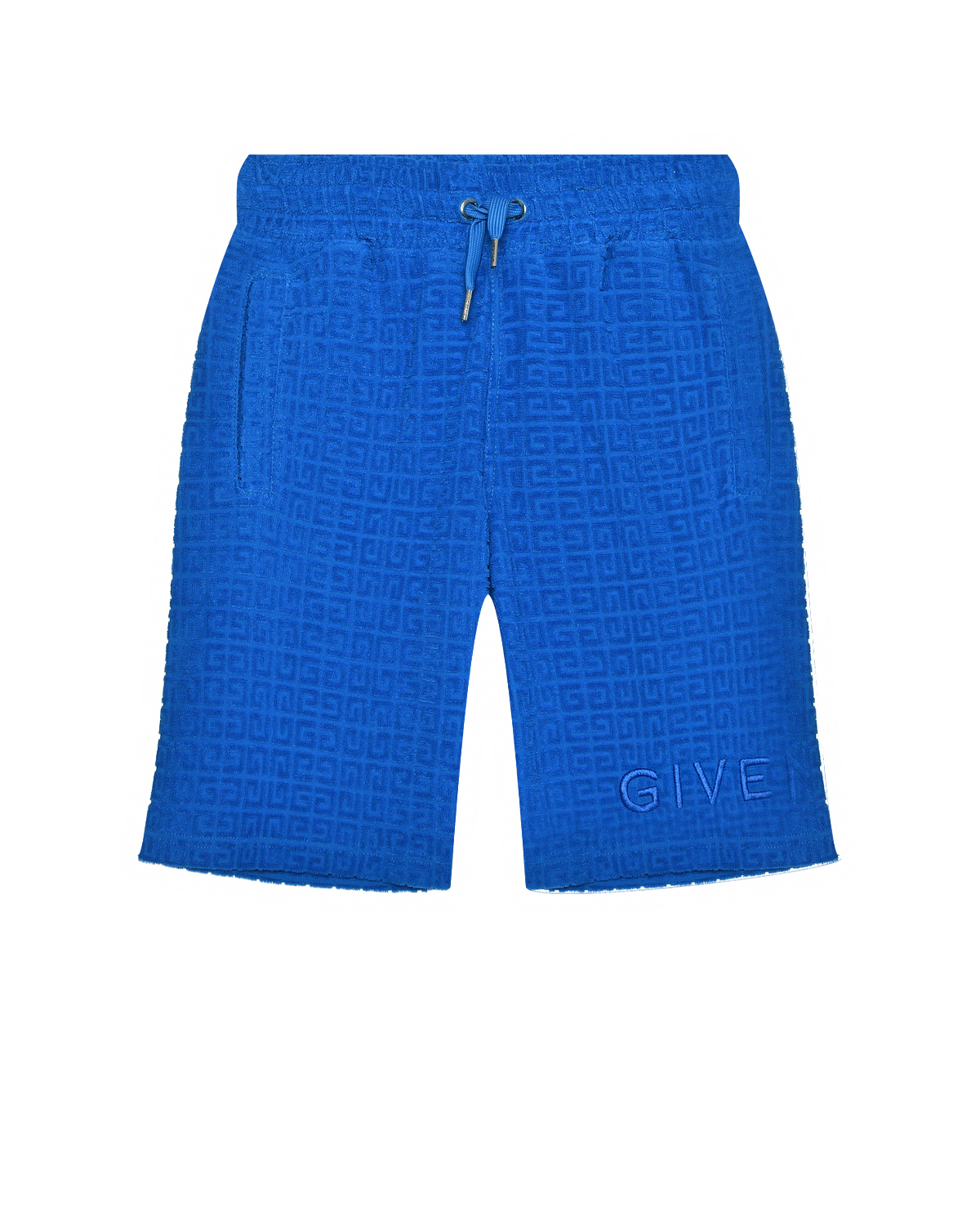 Бермуды со сплошным лого, синие Givenchy, размер 152, цвет нет цвета - фото 1