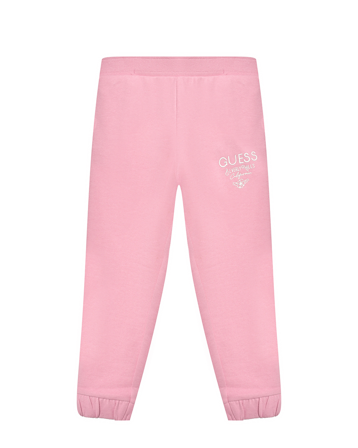 Спортивные брюки с лого Guess, размер 98, цвет розовый - фото 1